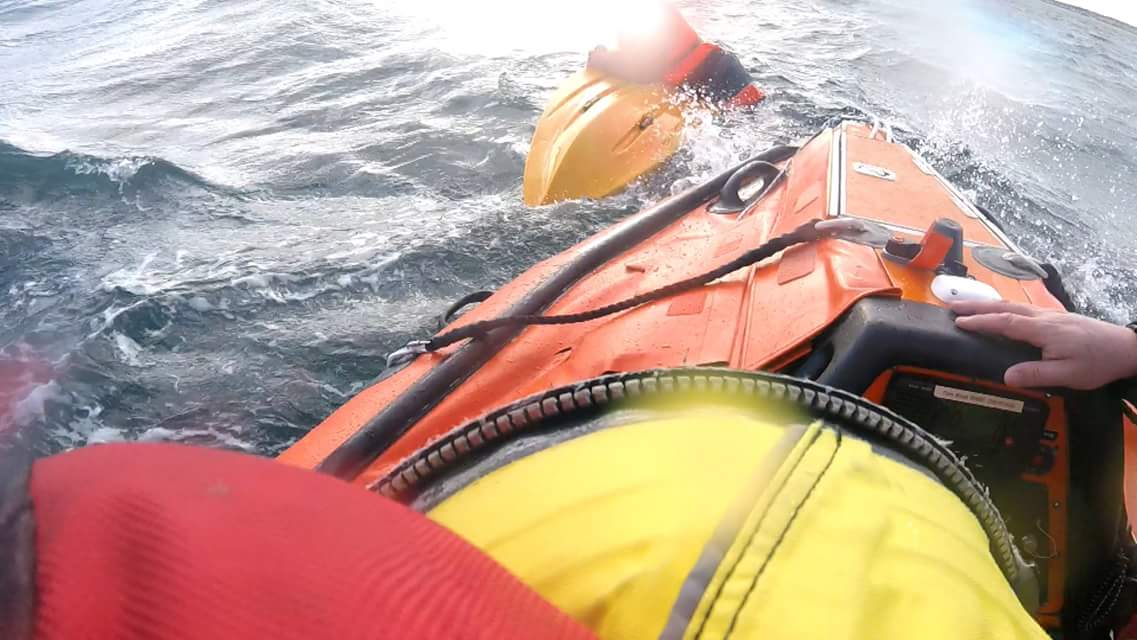 64 year old man rescued by Sunderland RNLI after his kayak capsizes | RNLI