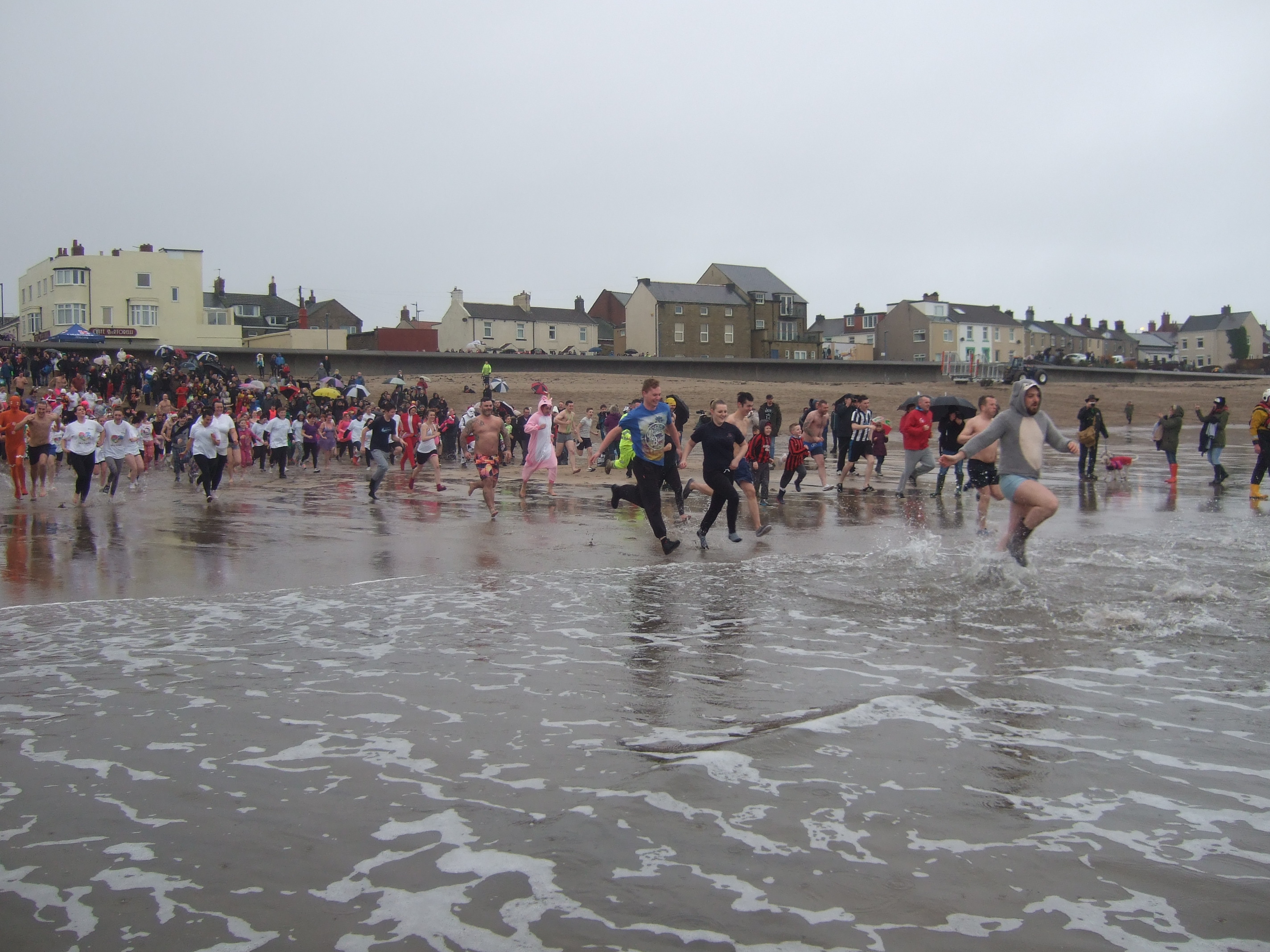 The dash into the bay