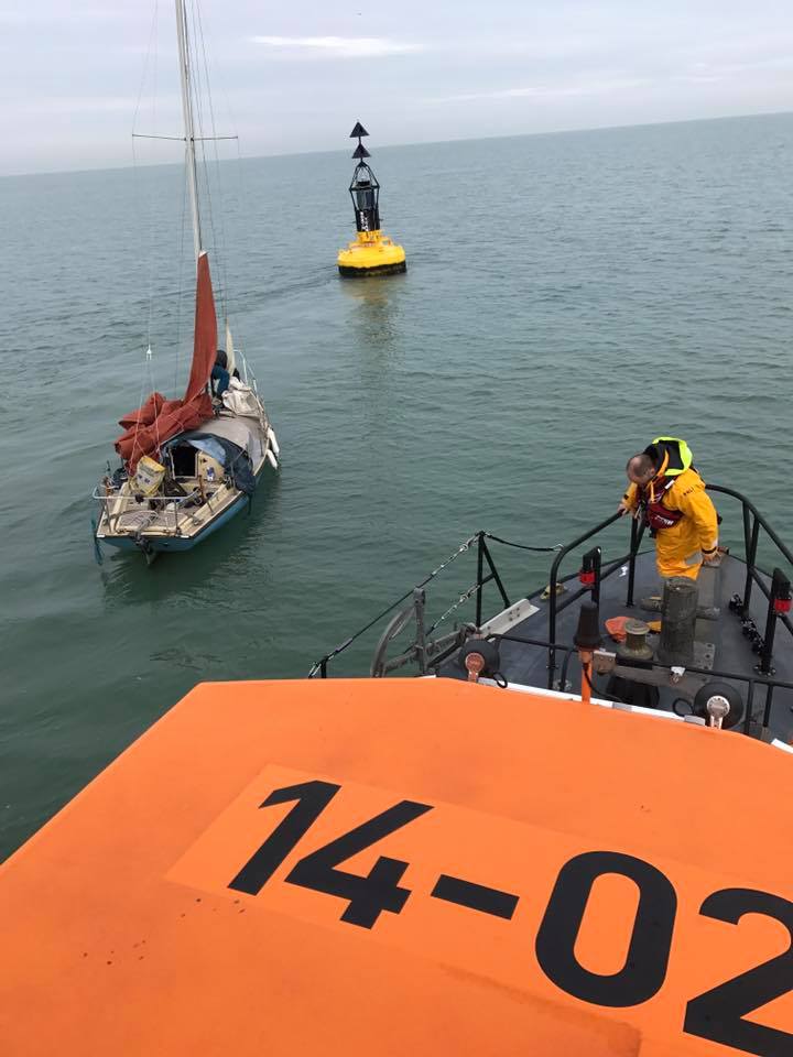 Ramsgate's Trent class lifeboat nears casualty on 18 December 2016
