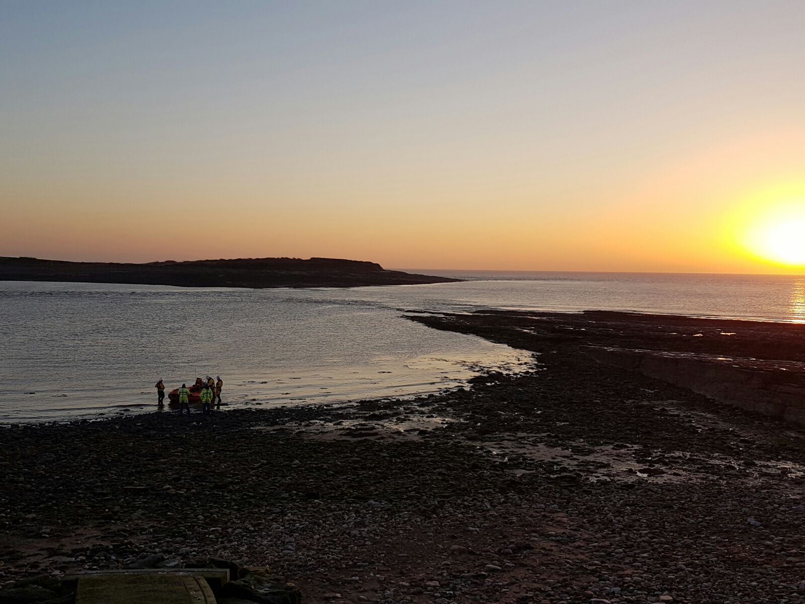 Sully Island showing flooded causeway