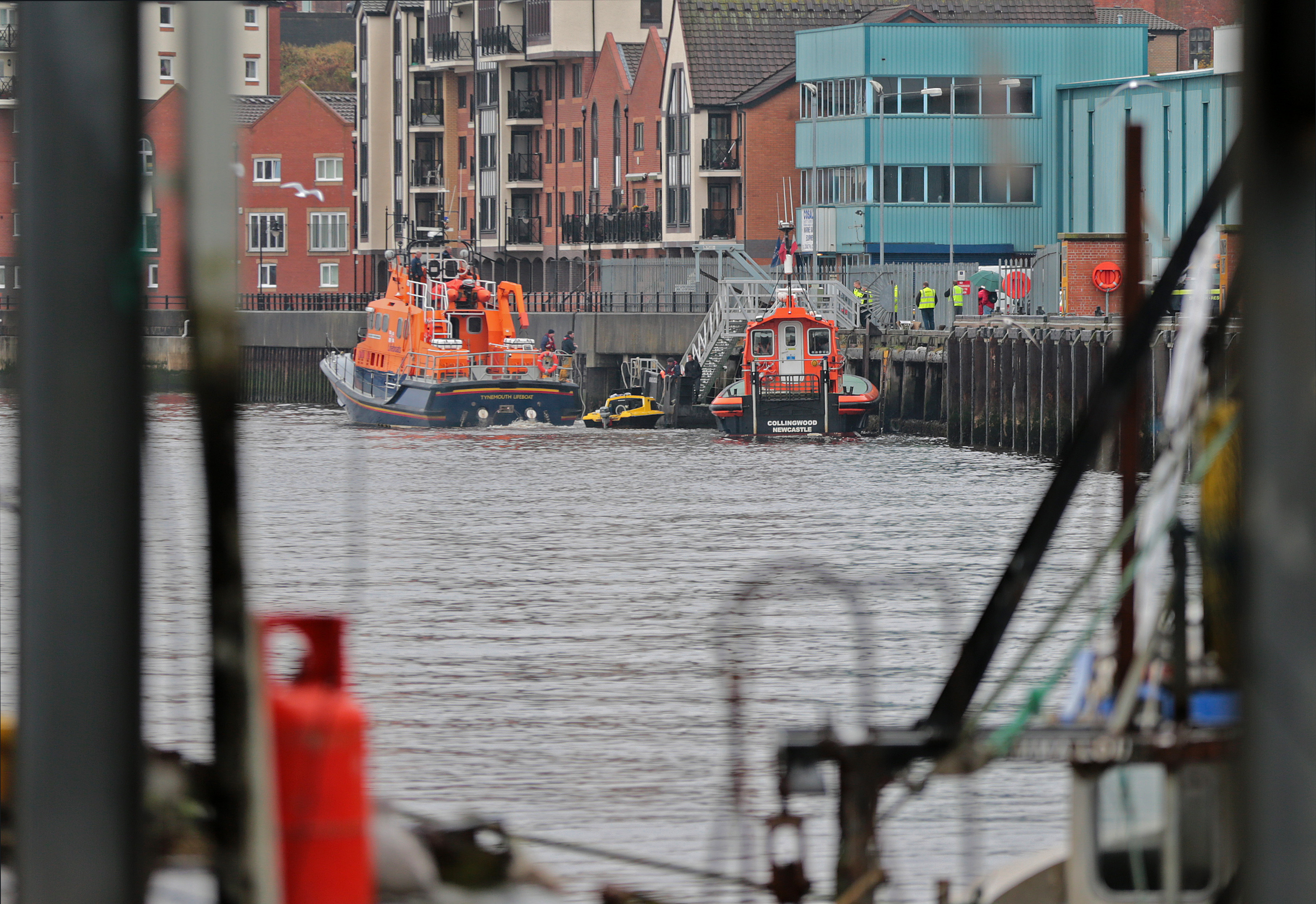 THREE anglers were Brought to safety by Tynemouth RNLI lifeboat on Wednesday after they requested assistance.