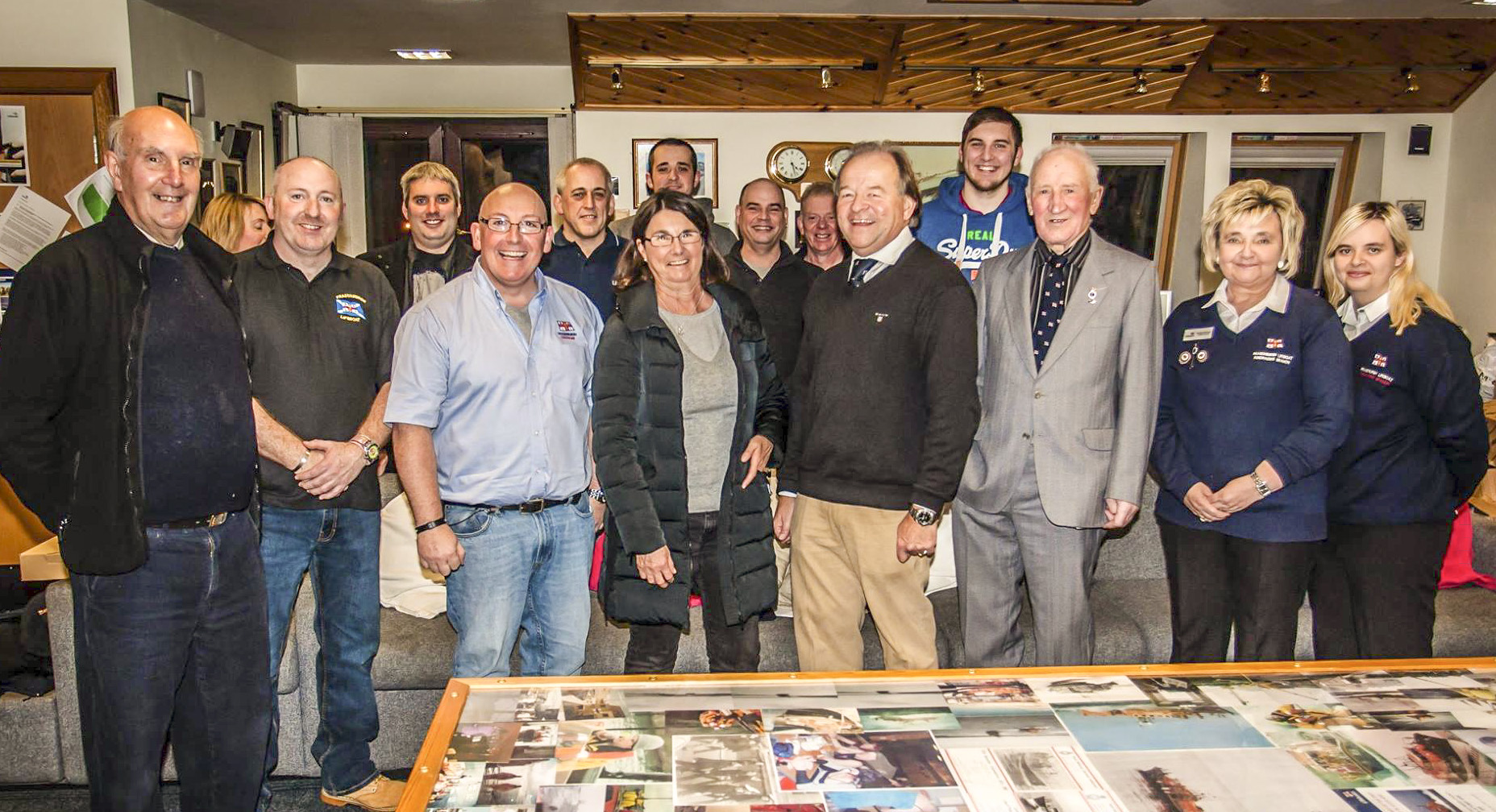 New RNLI Chairman Stuart Popham and his wife Carolyn meet some of the volunteer crew and fundraisers during their visit to Fraserburgh Lifeboat Station.