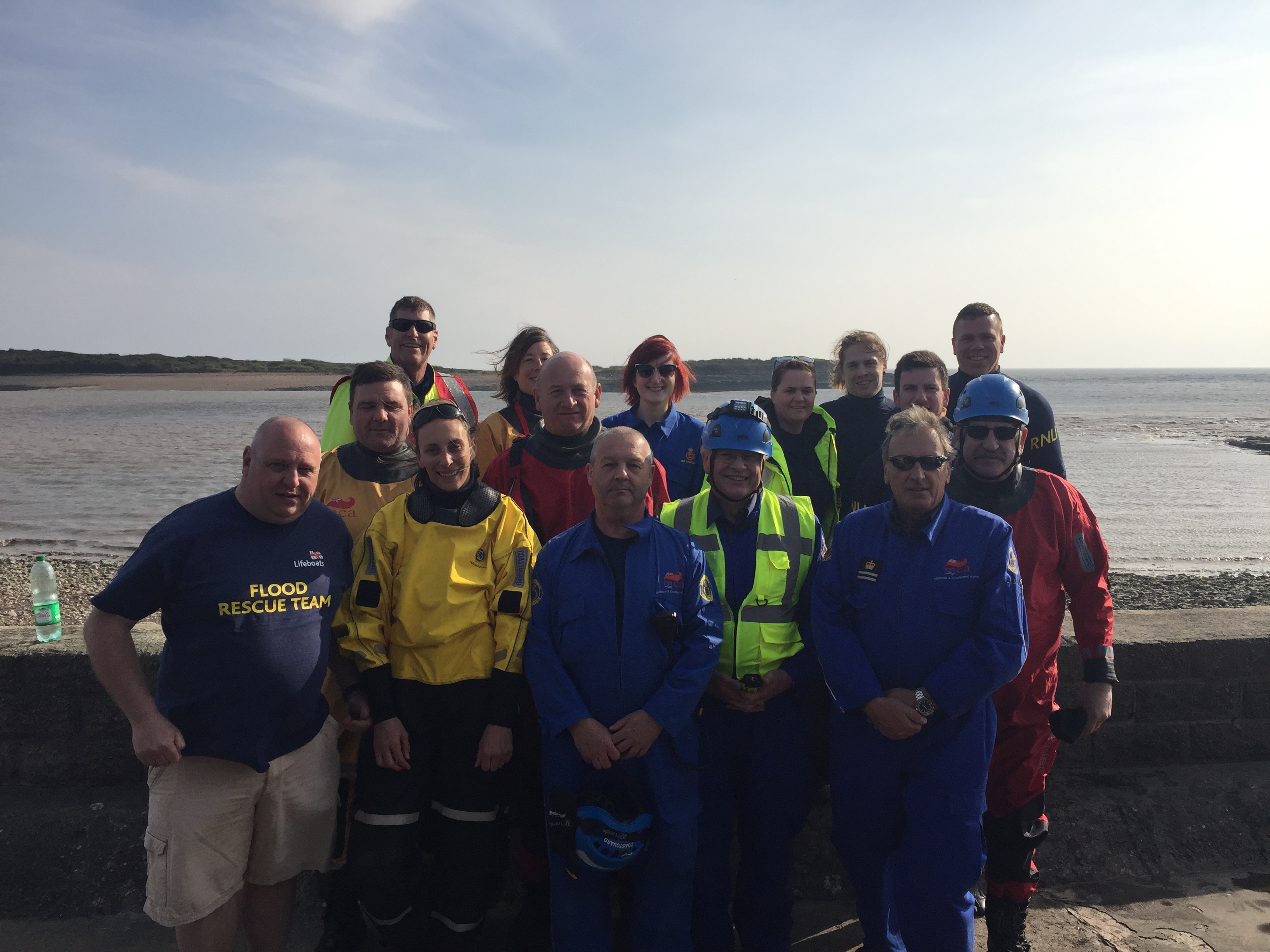 Some of the agencies at Sully Island Exercise