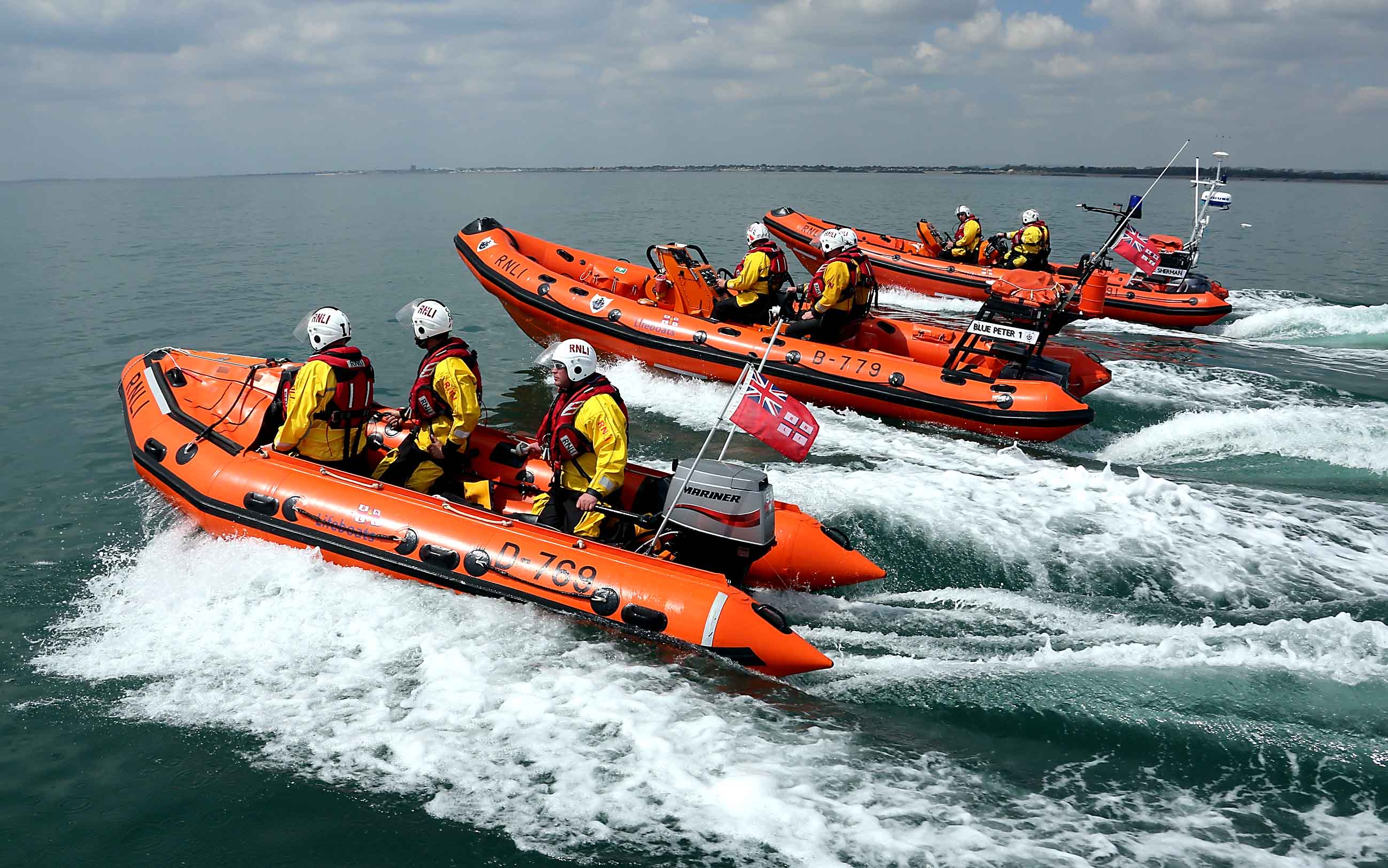 The three lifeboats that we used in our rescue missions in 2016 