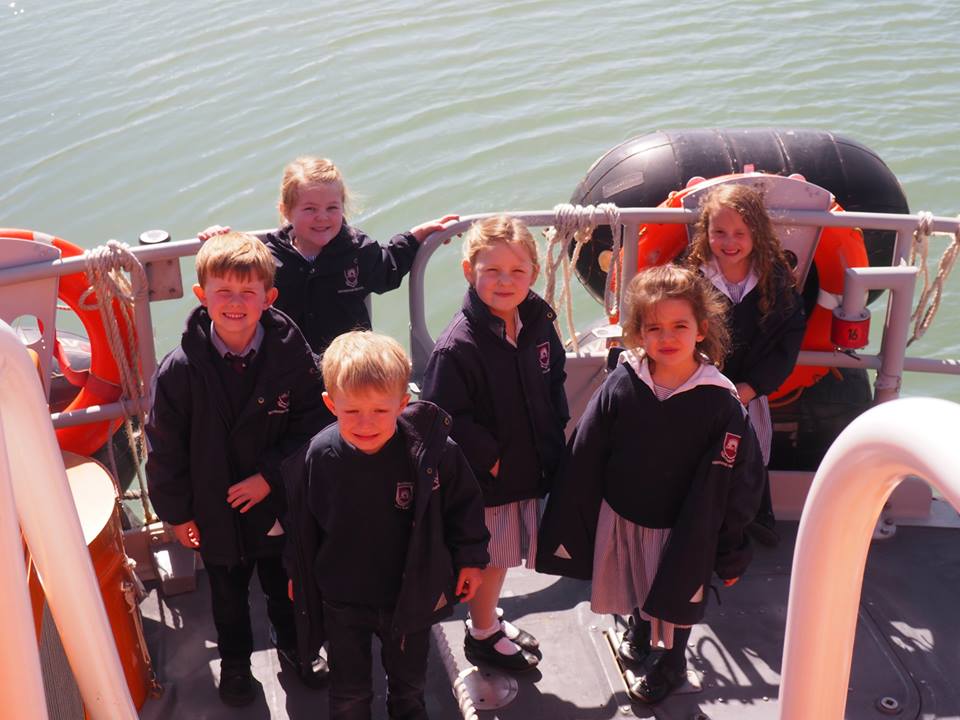 Pupils aboard Ramsgate's AWB