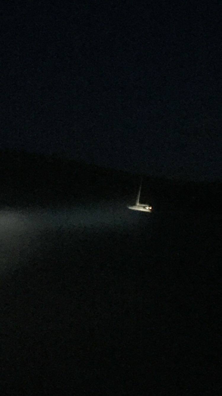 Lifeboat Spotlights on yacht 'Misjef'