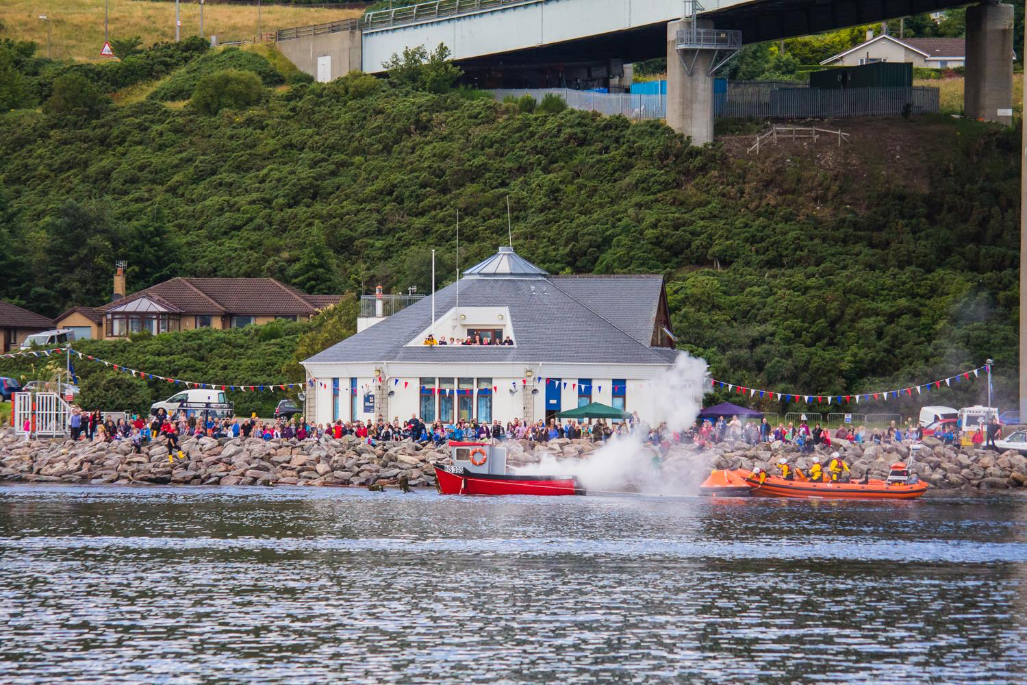 Lifeboat demonstration during Open Day