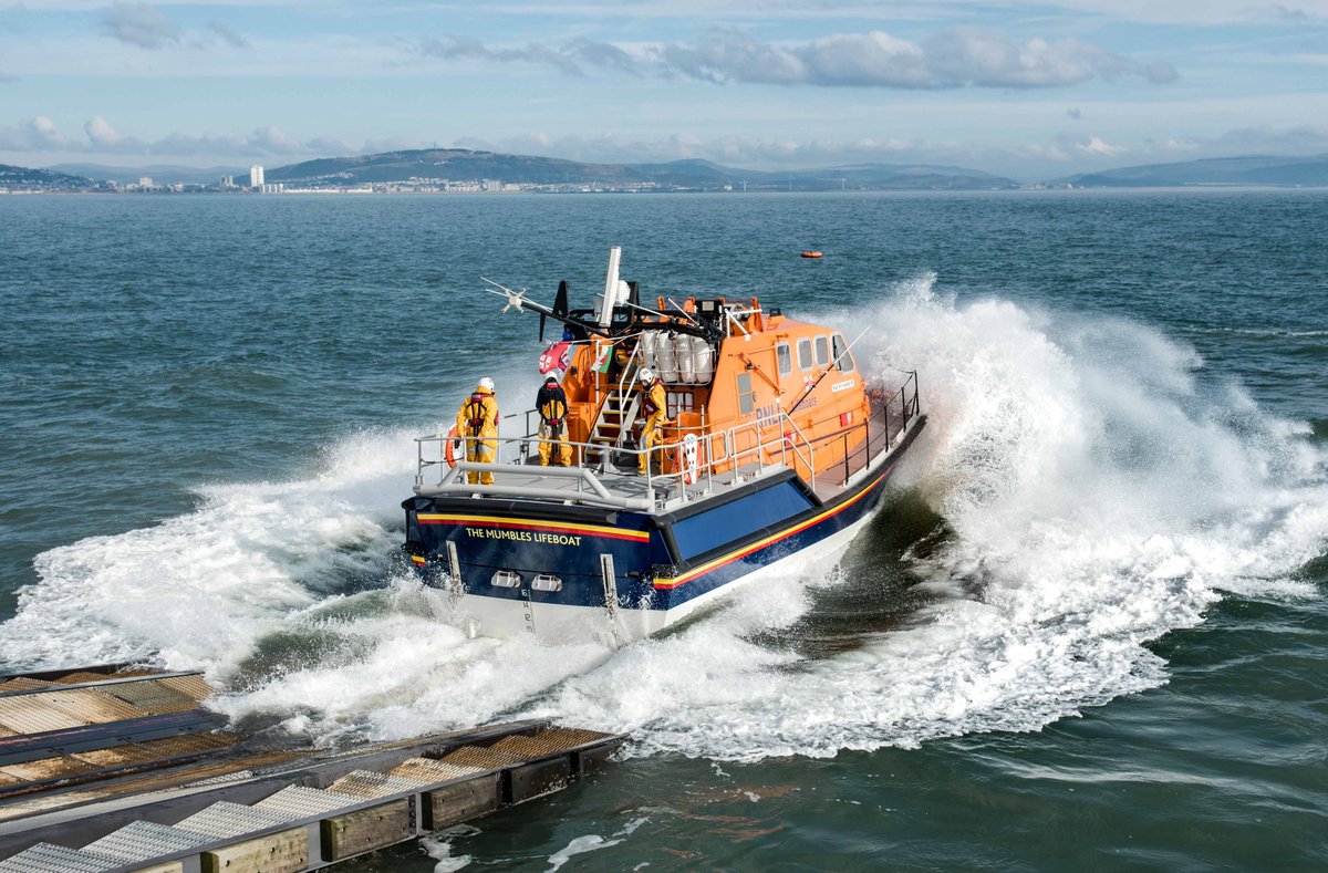 The Mumbles RNLI all-weather lifeboat