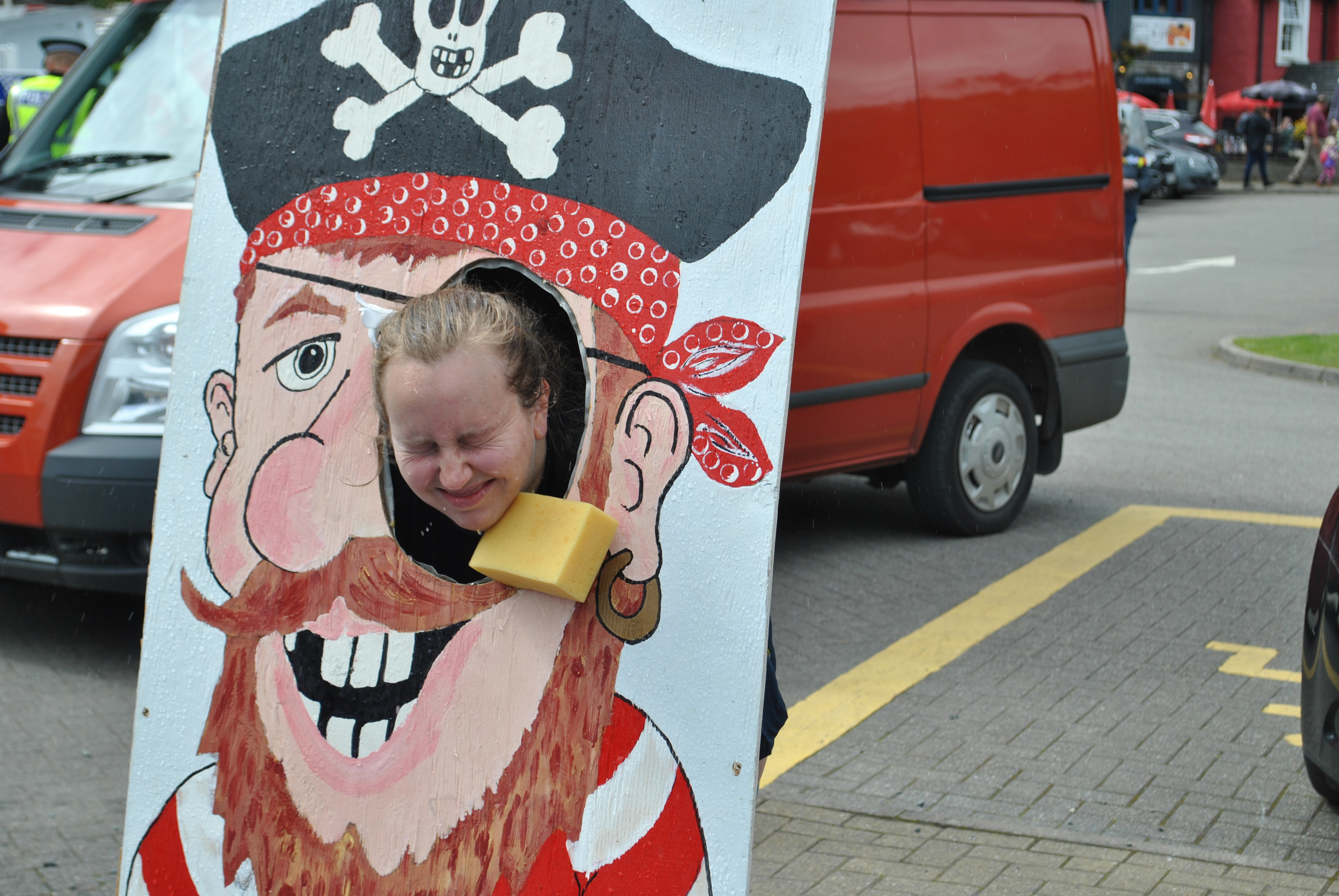 Education officer Kirsty Blackhall helping raise funds