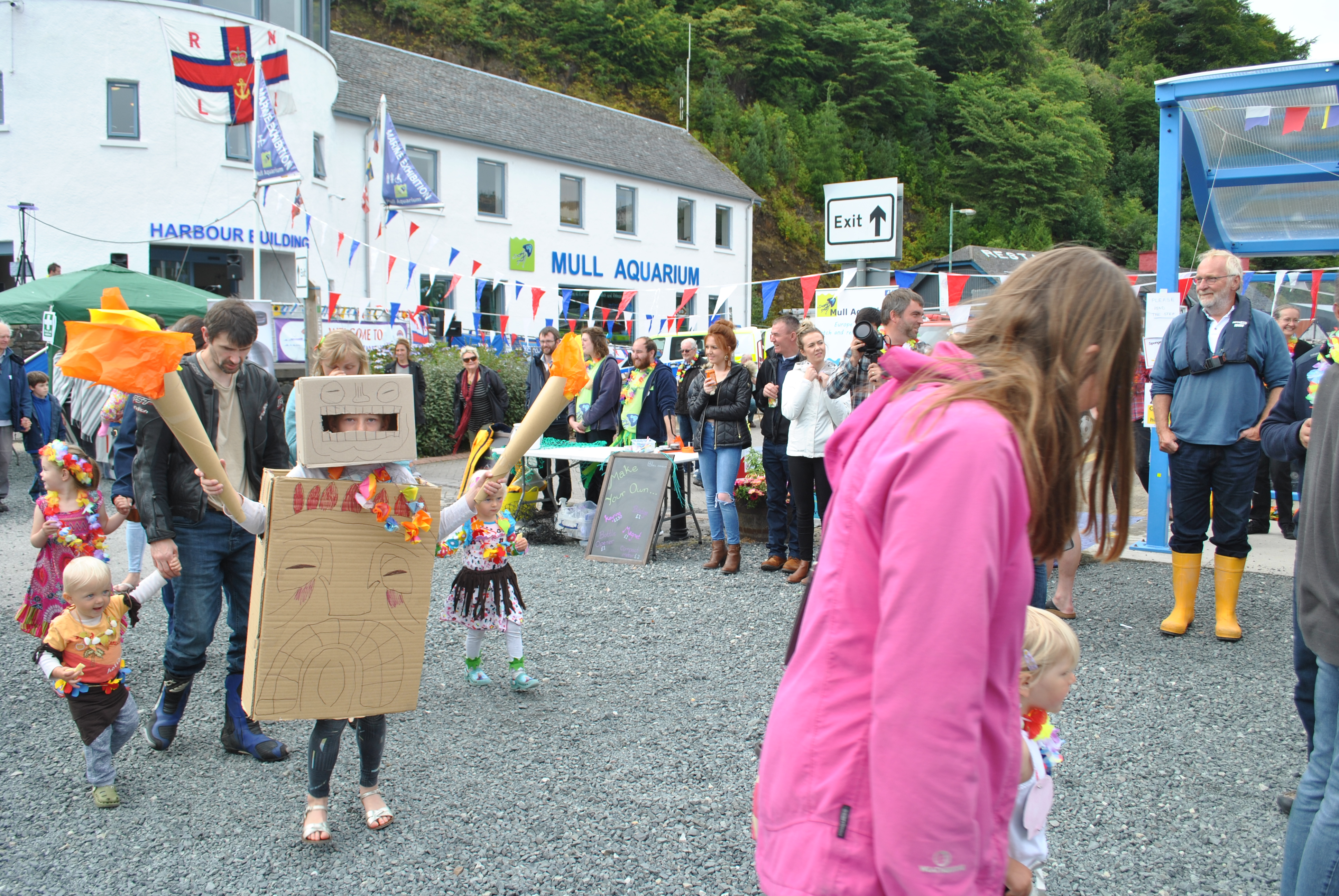 Fancy dress parade under way