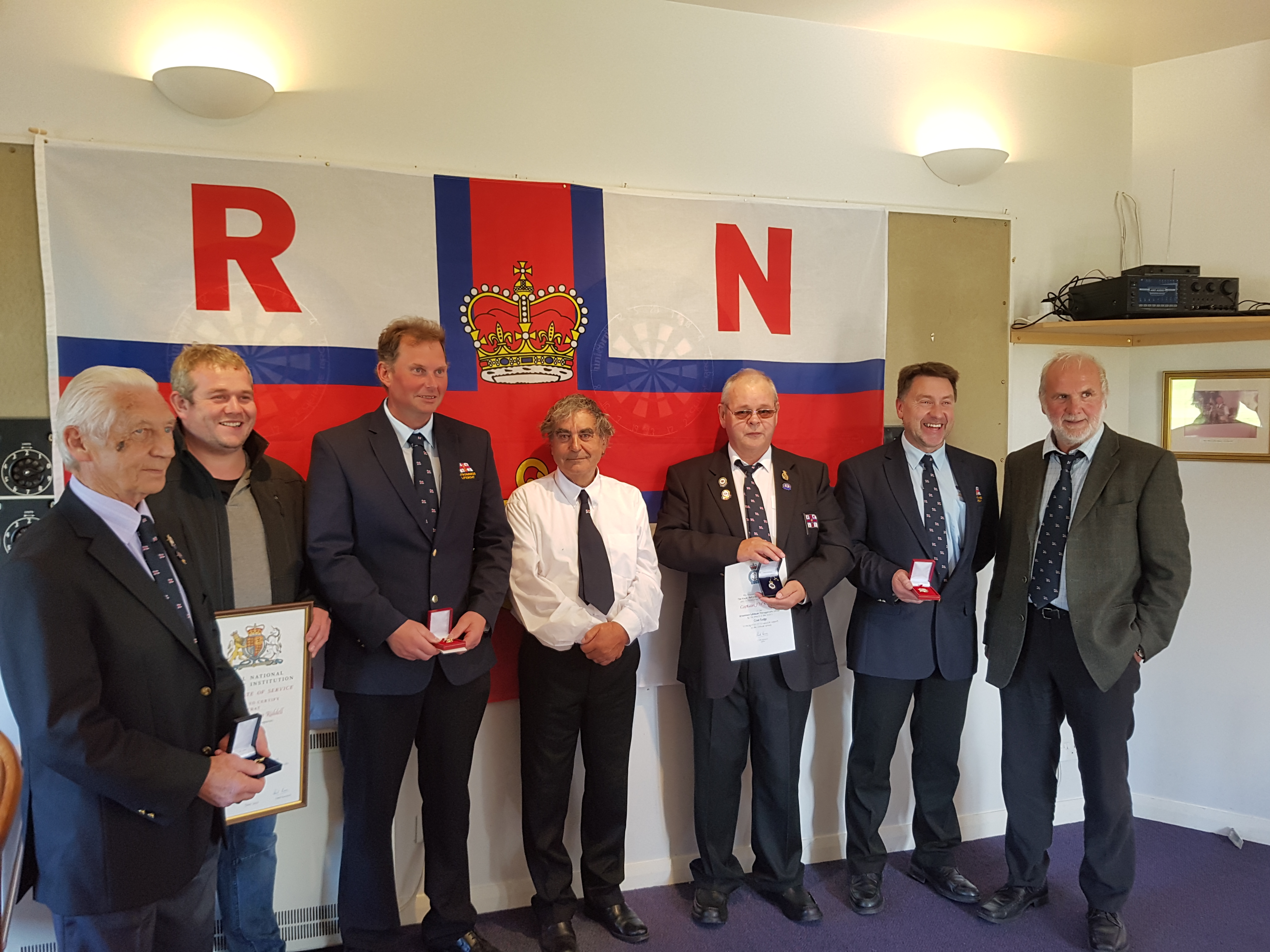 Stromness lifeboat award recipients