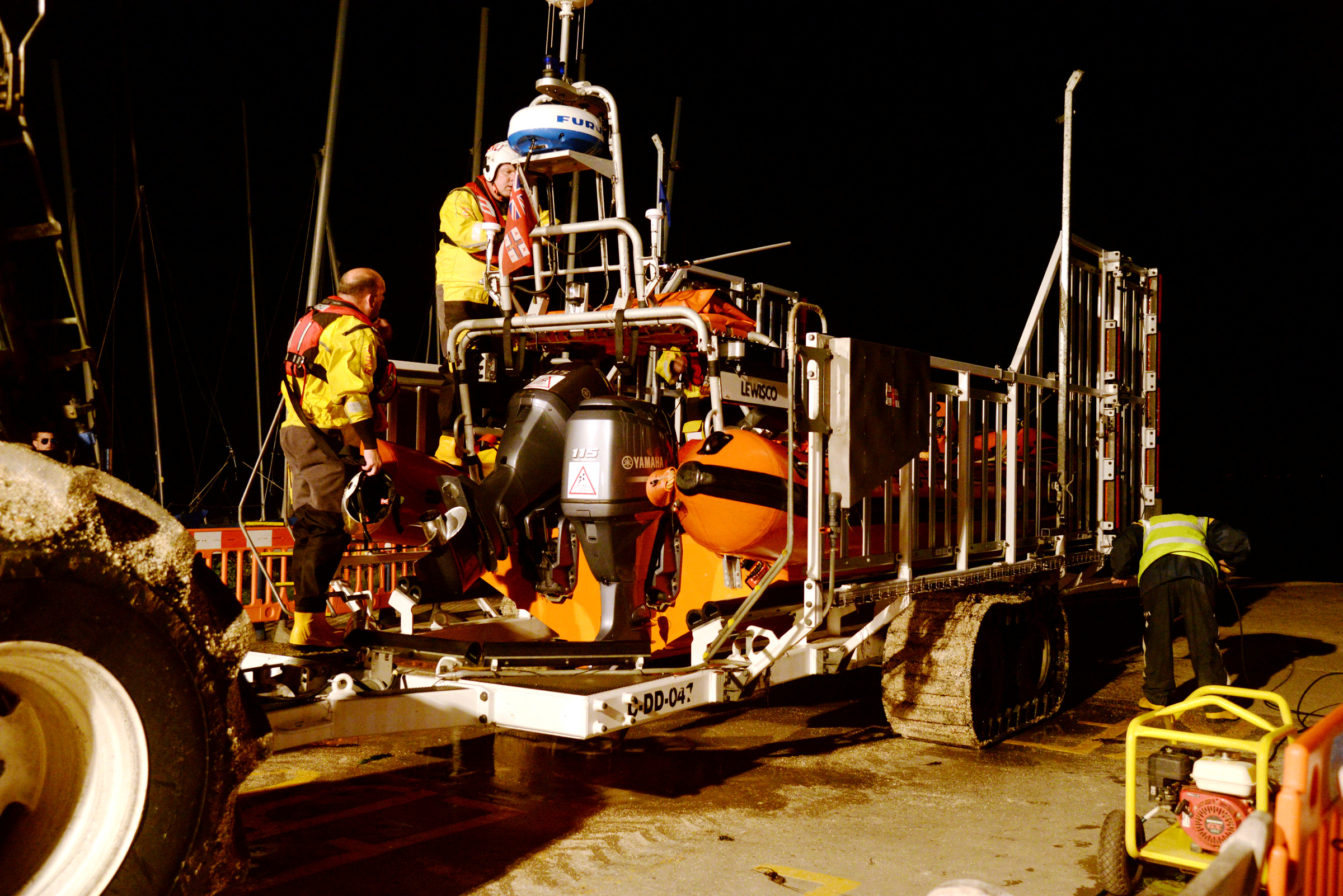 Whitstable lifeboat after its return from Saturday nights operation. Picture: RNLI Whitstable.