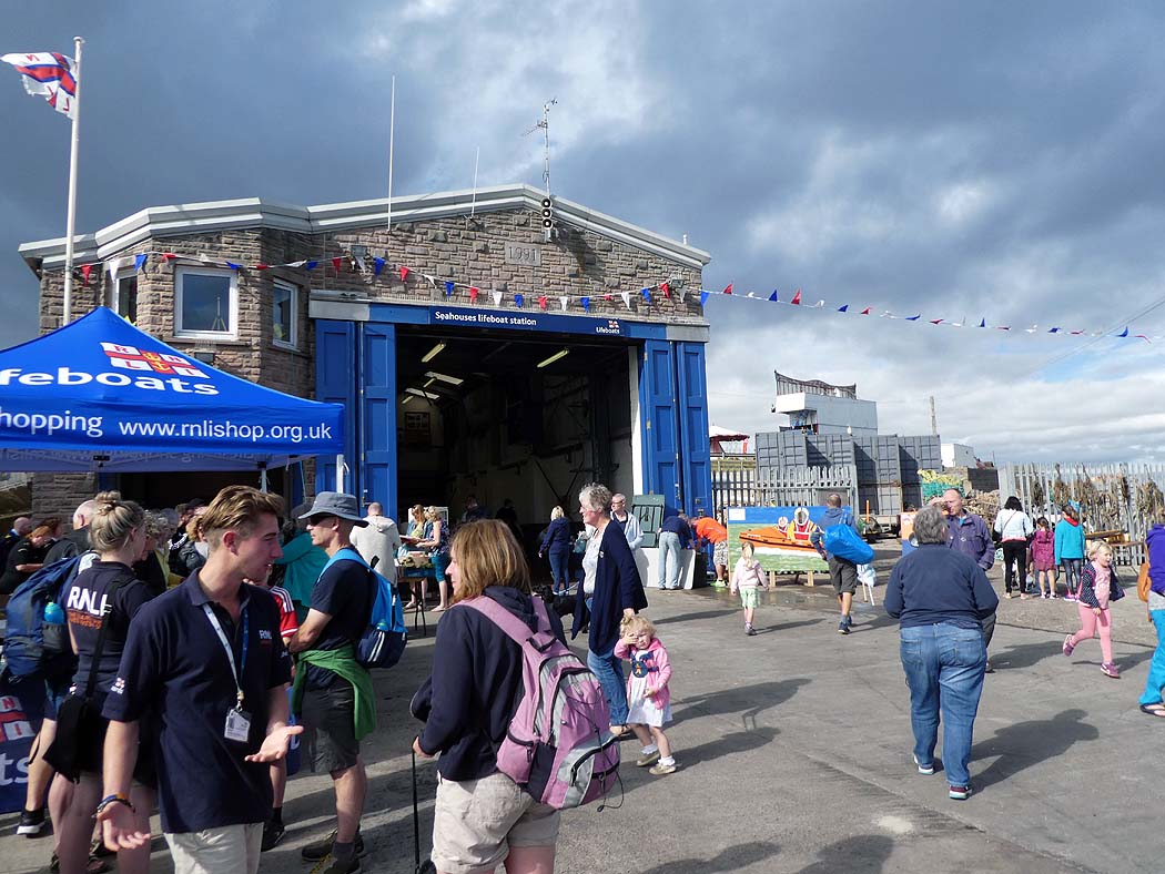 Seahouses Lifeboat Fete - Boathouse frontage