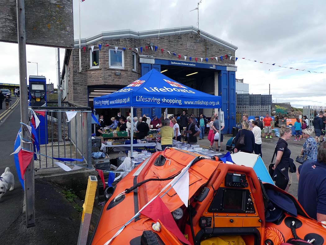Seahouses Lifeboat Fete - Boathouse frontage