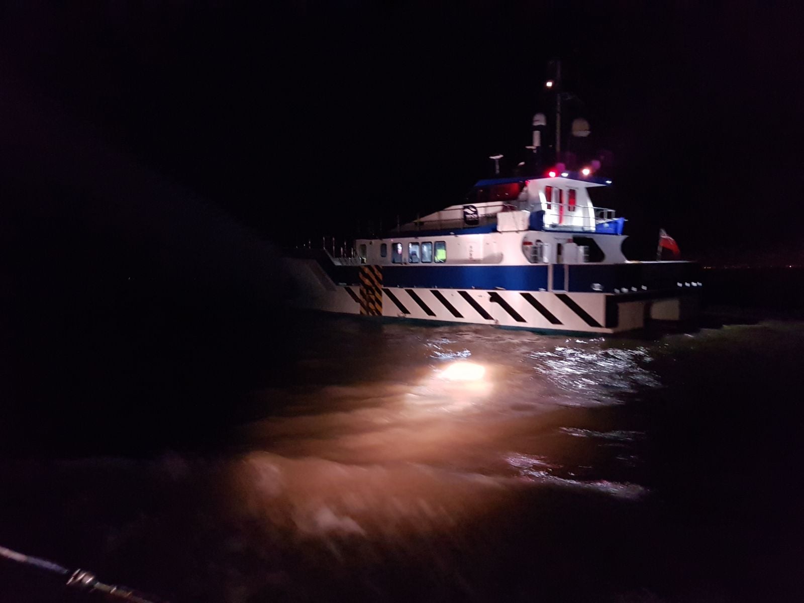 escorted back to Mostyn port 