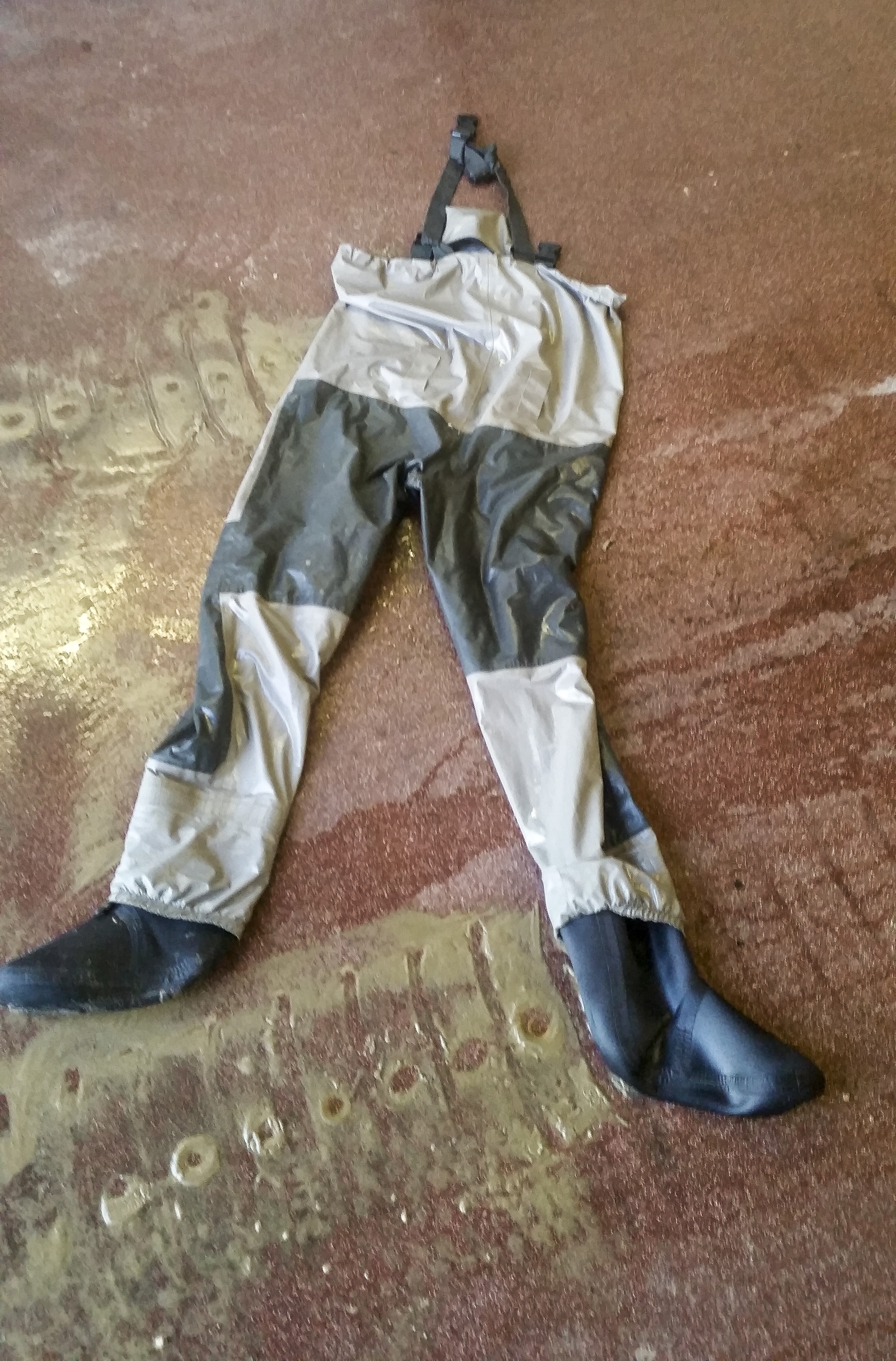 The waders which sparked a rescue mission.