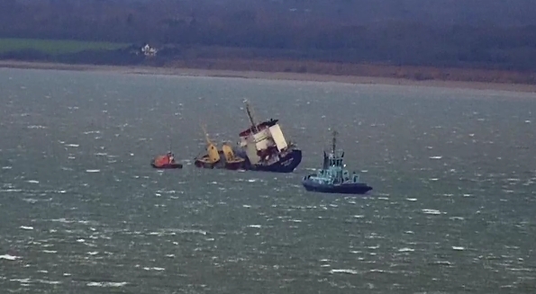 Photo of the listing Mekhanik Yartsev at anchor with RNLB Alfred Albert Williams close by