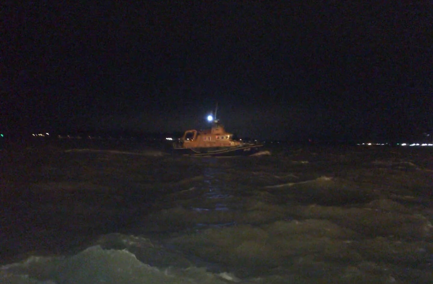 Harwich RNLI launch to person in the water