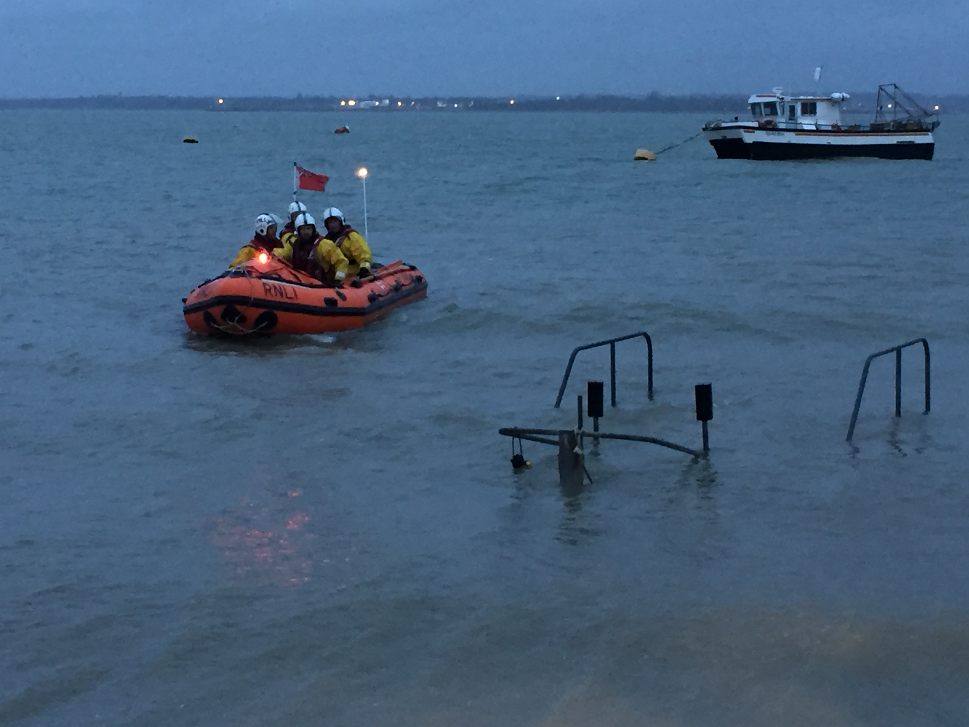 Recovery of Lifeboat back at Station 