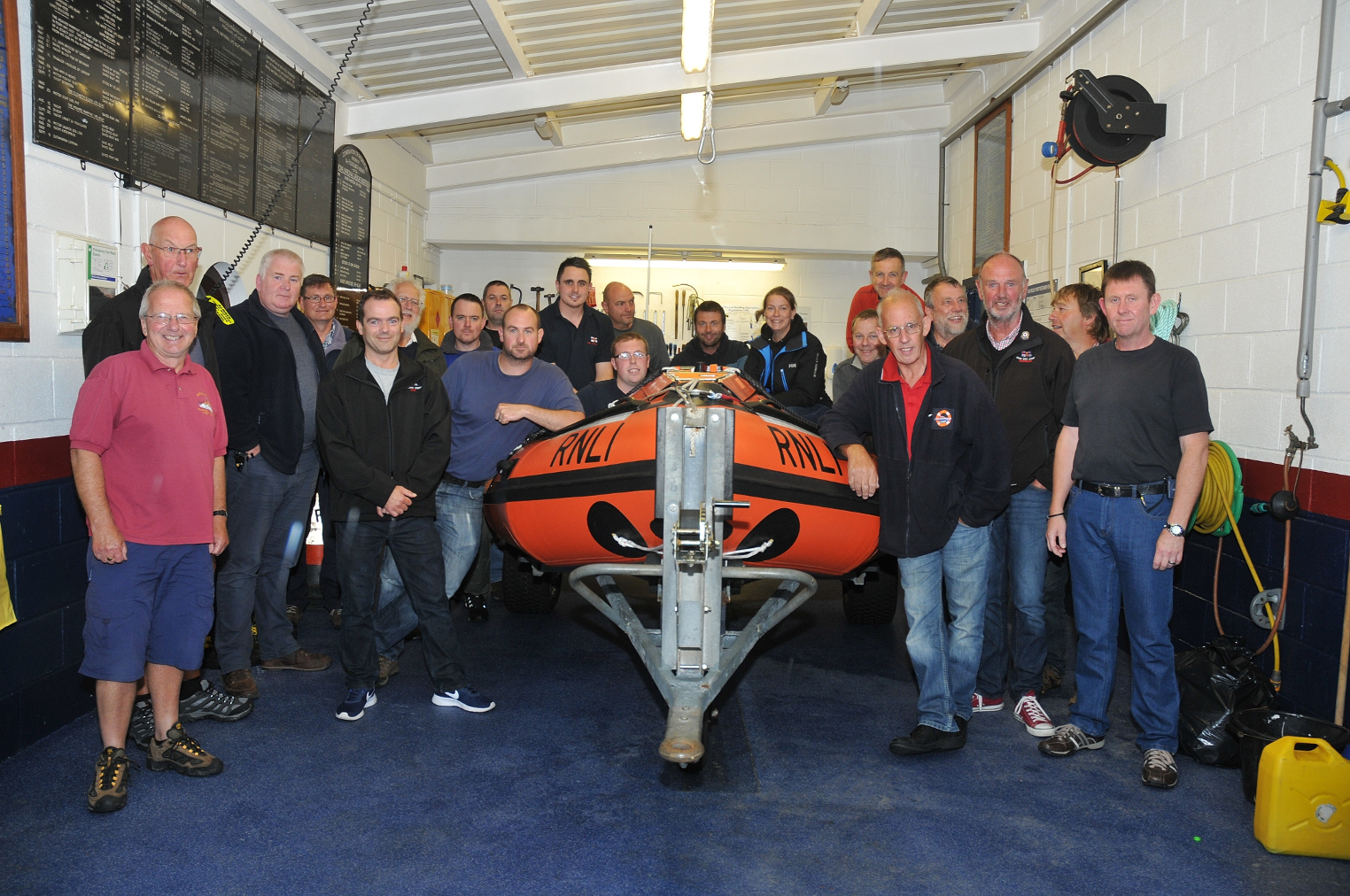 Roger Strawbridge with crew