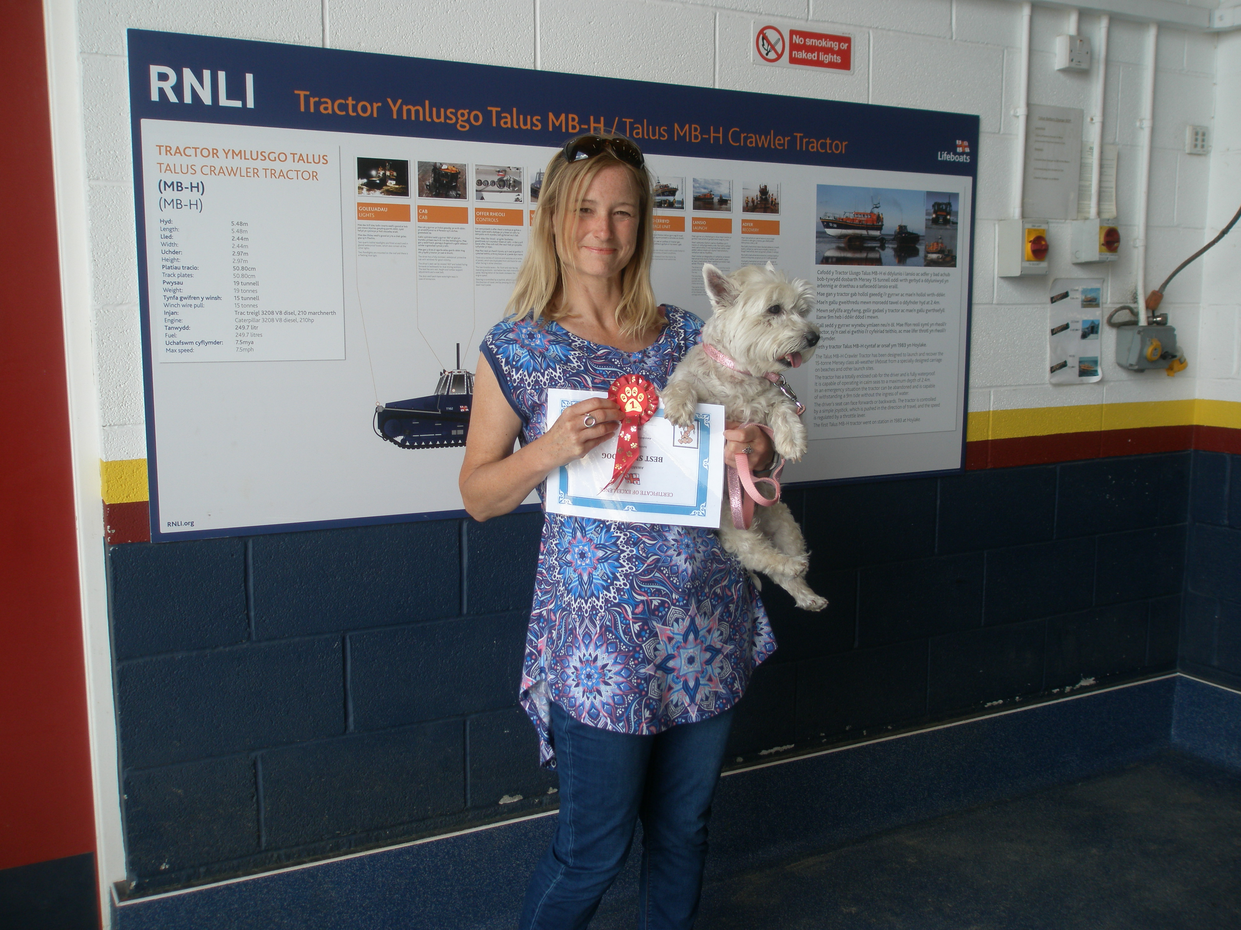 Best Small dog. Sharon Cooney with Grace