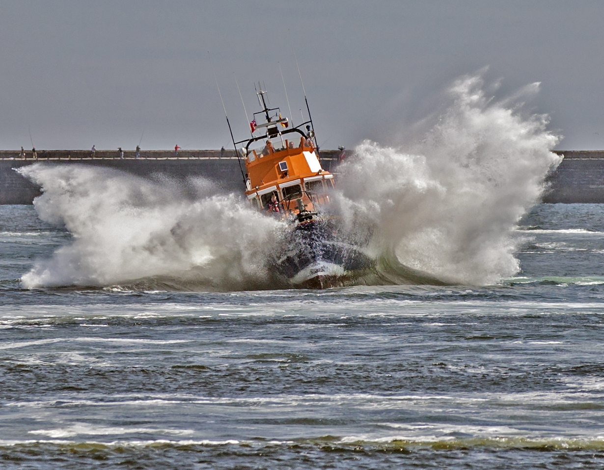 Tynemouth RNLI Severn class all weather lifeboat Spirit of Northumberland