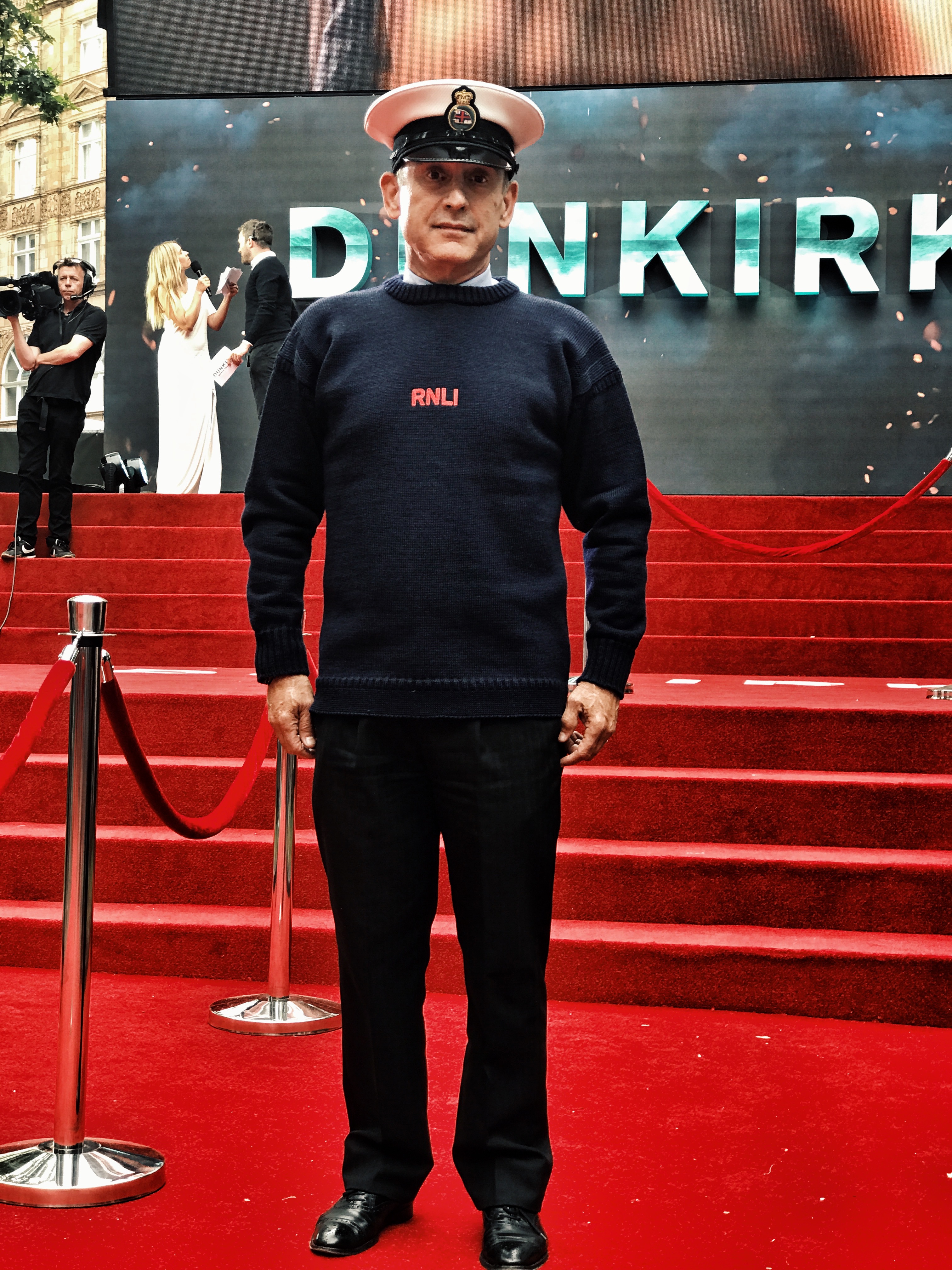 Tower RNLI volunteer Stephen Wheatley at Dunkirk World Premiere