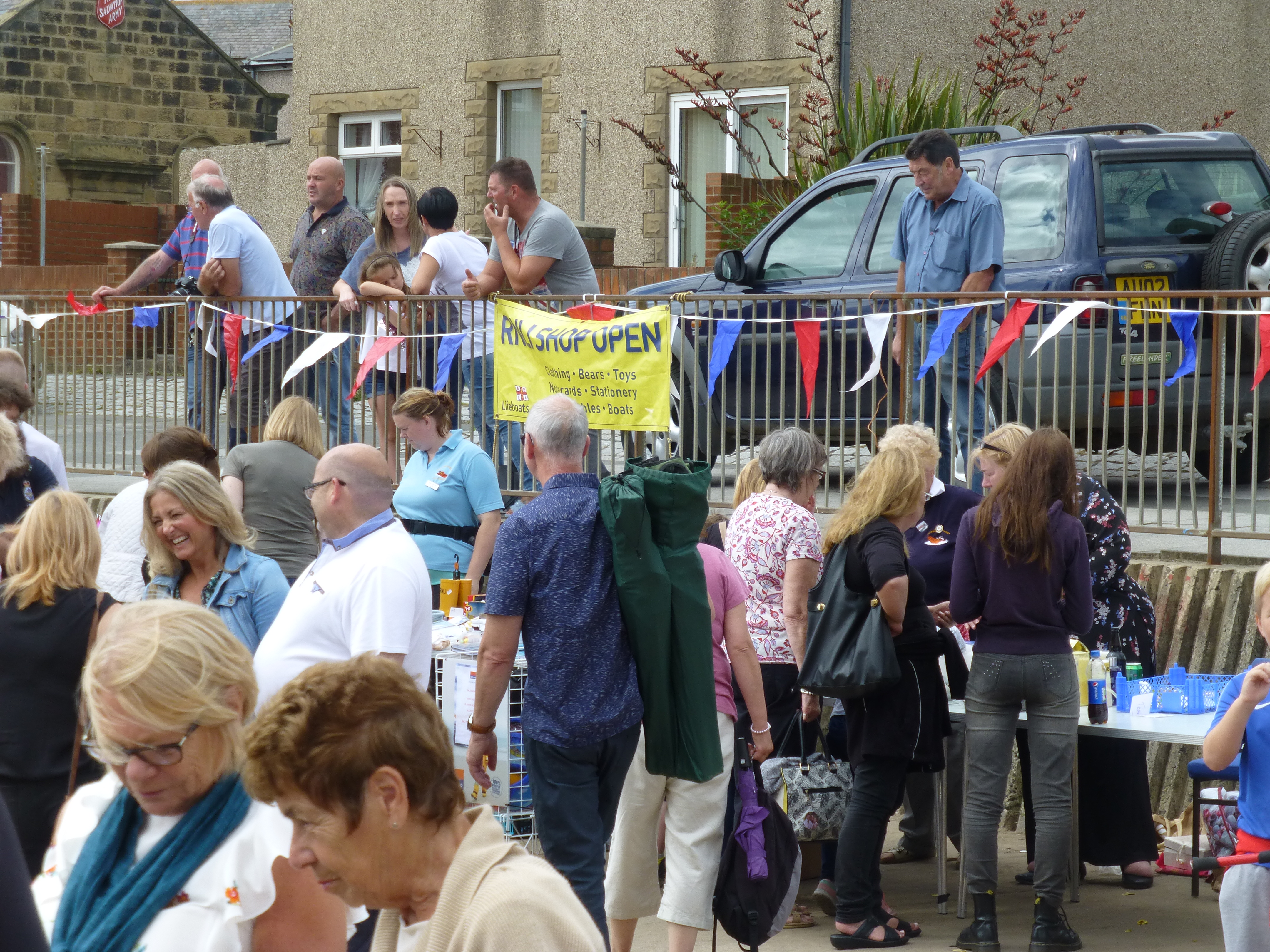 Newbiggin's fundraisers at their stalls