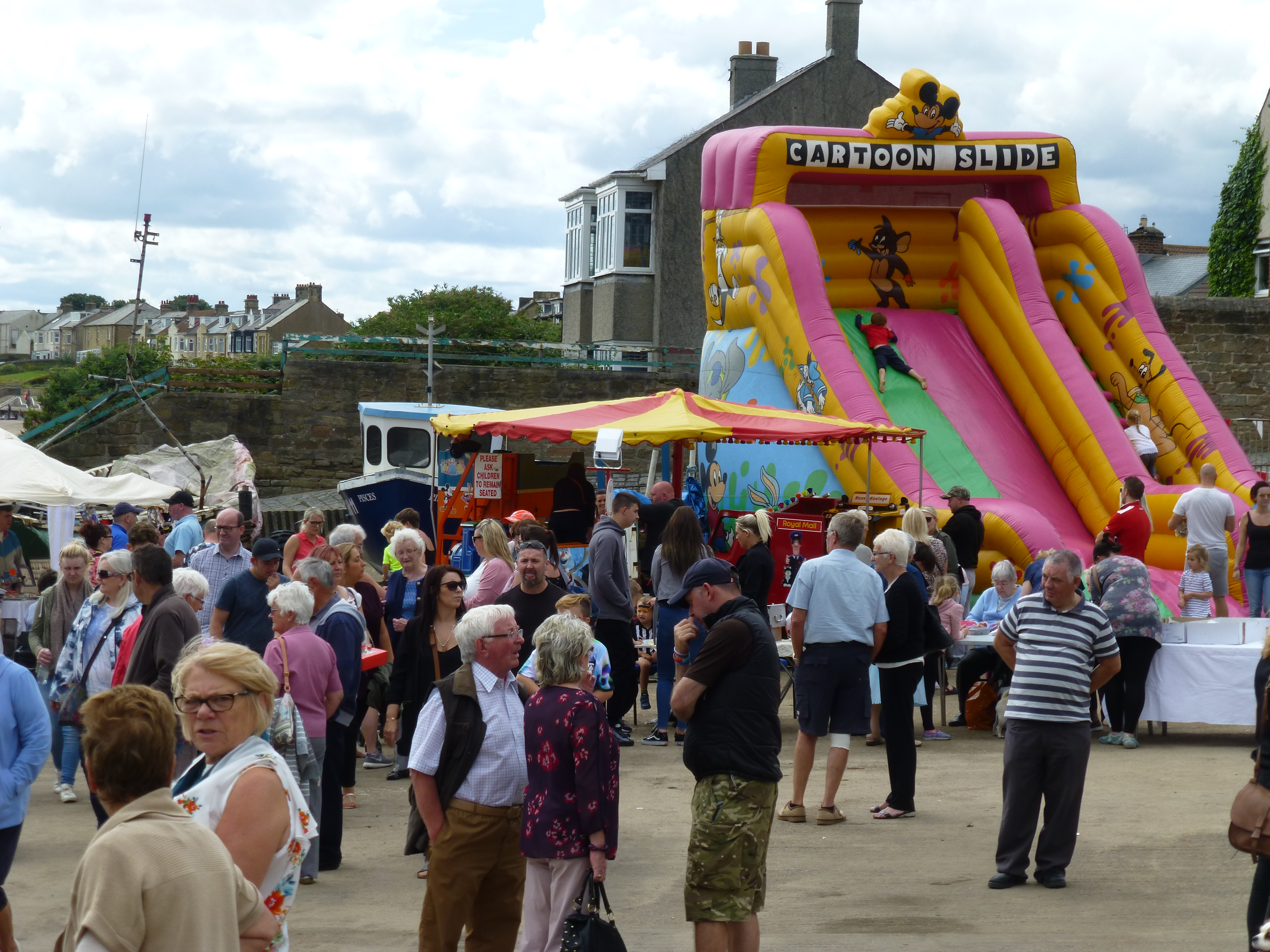 Newbiggin's bouncy castle was particularly popular