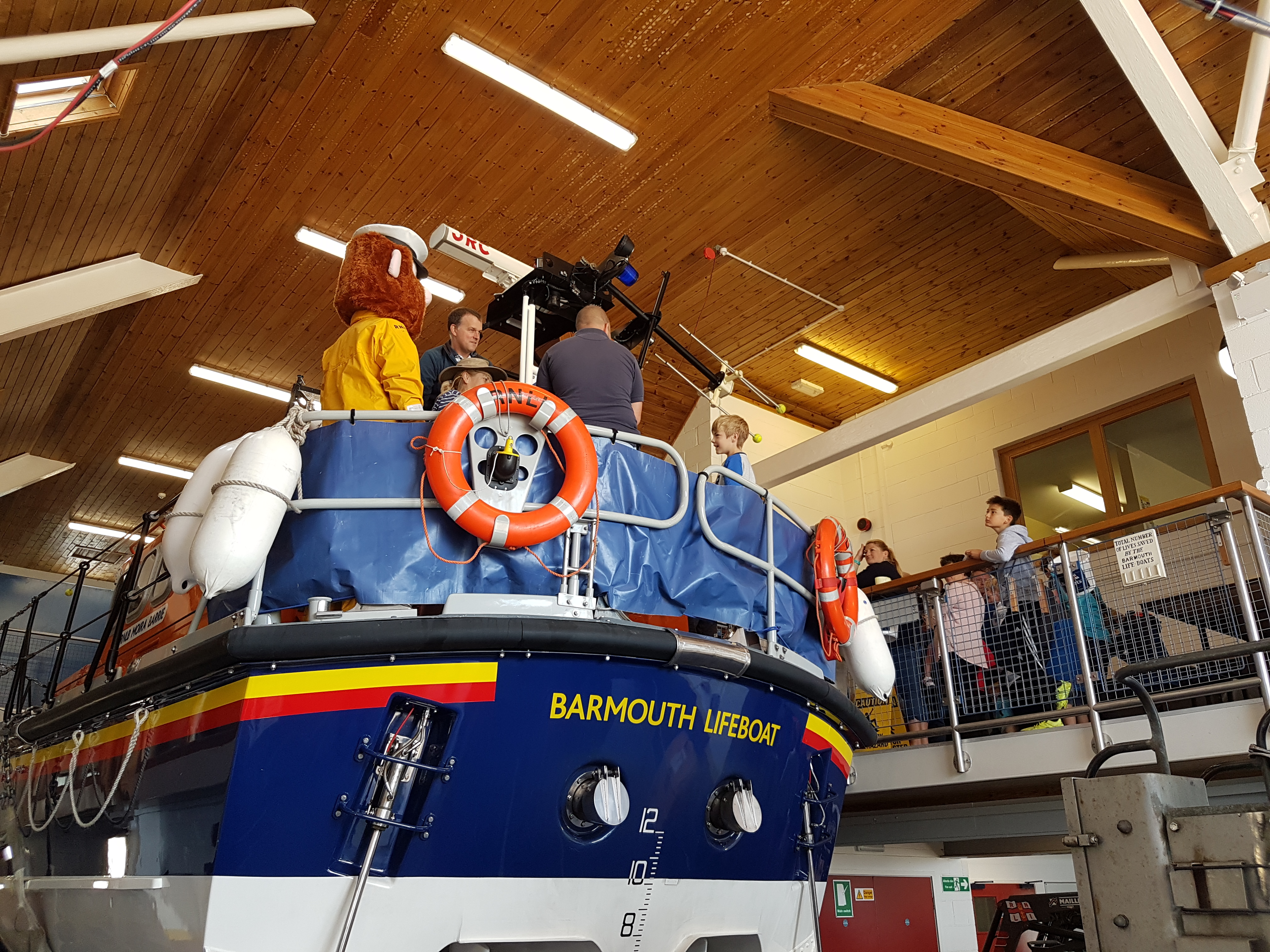 Stormy Stan helps answer questions about the All Weather Lifeboat