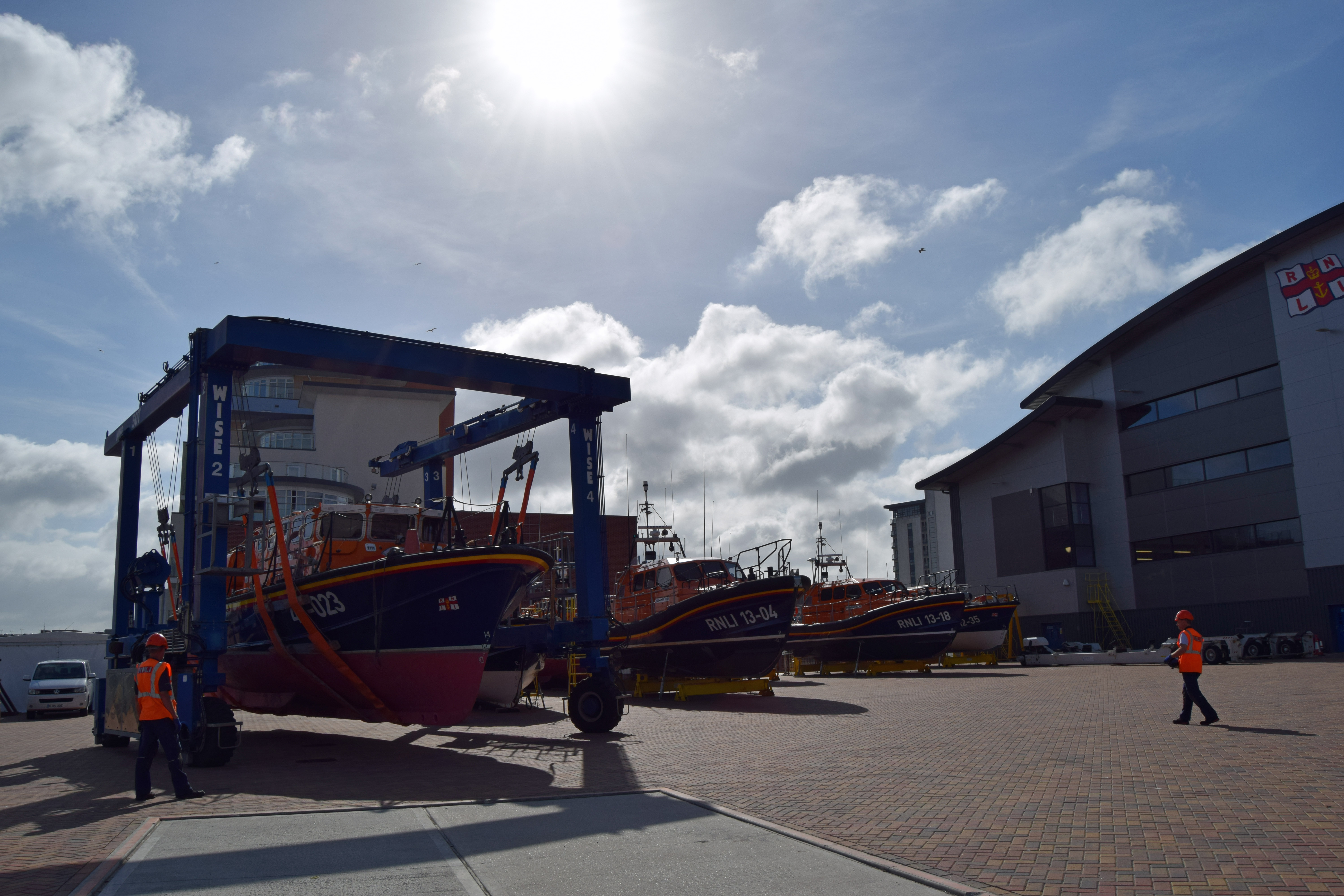 Retired City of Sheffield lifeboat begins her journey to the National Emergency Services Museum.