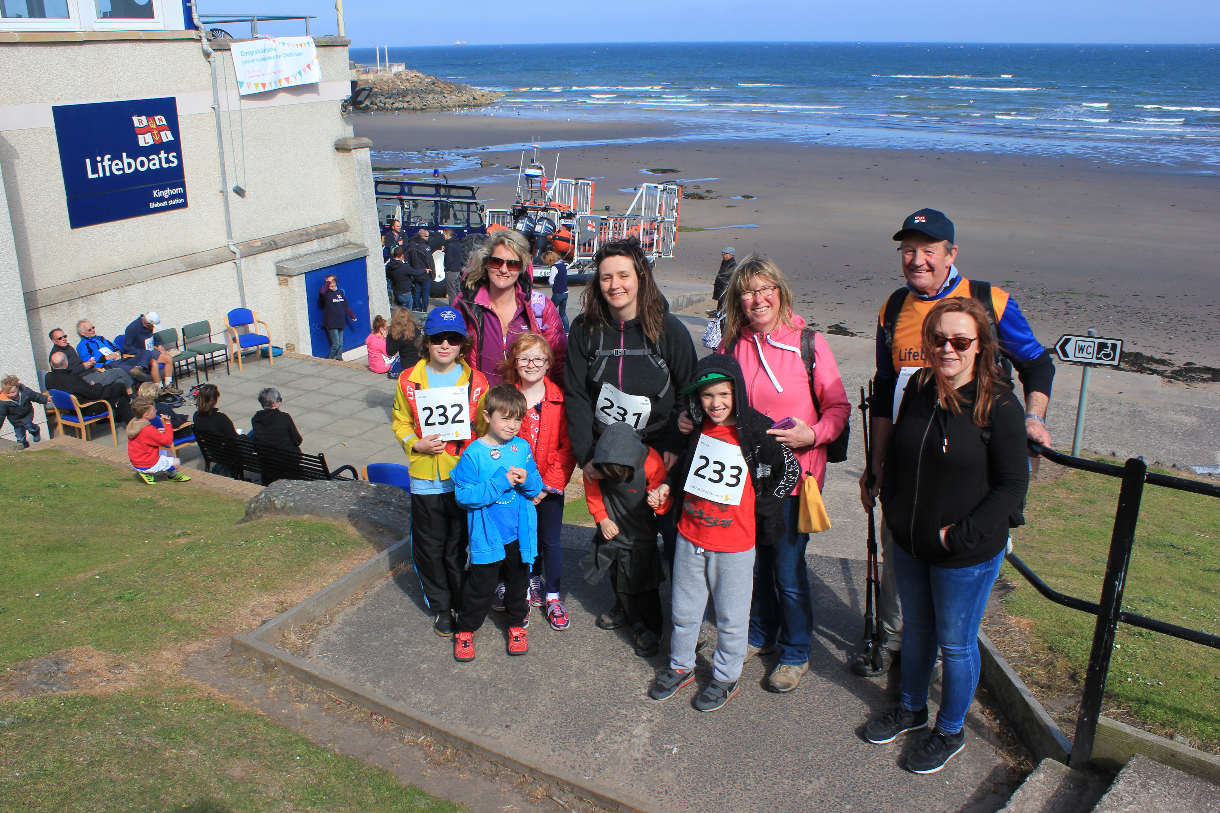 Another group of walkers make it to Kinghorn
