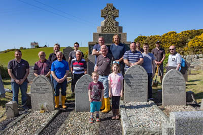 Trearddur Bay Crew at Rhoscolyn Memorial