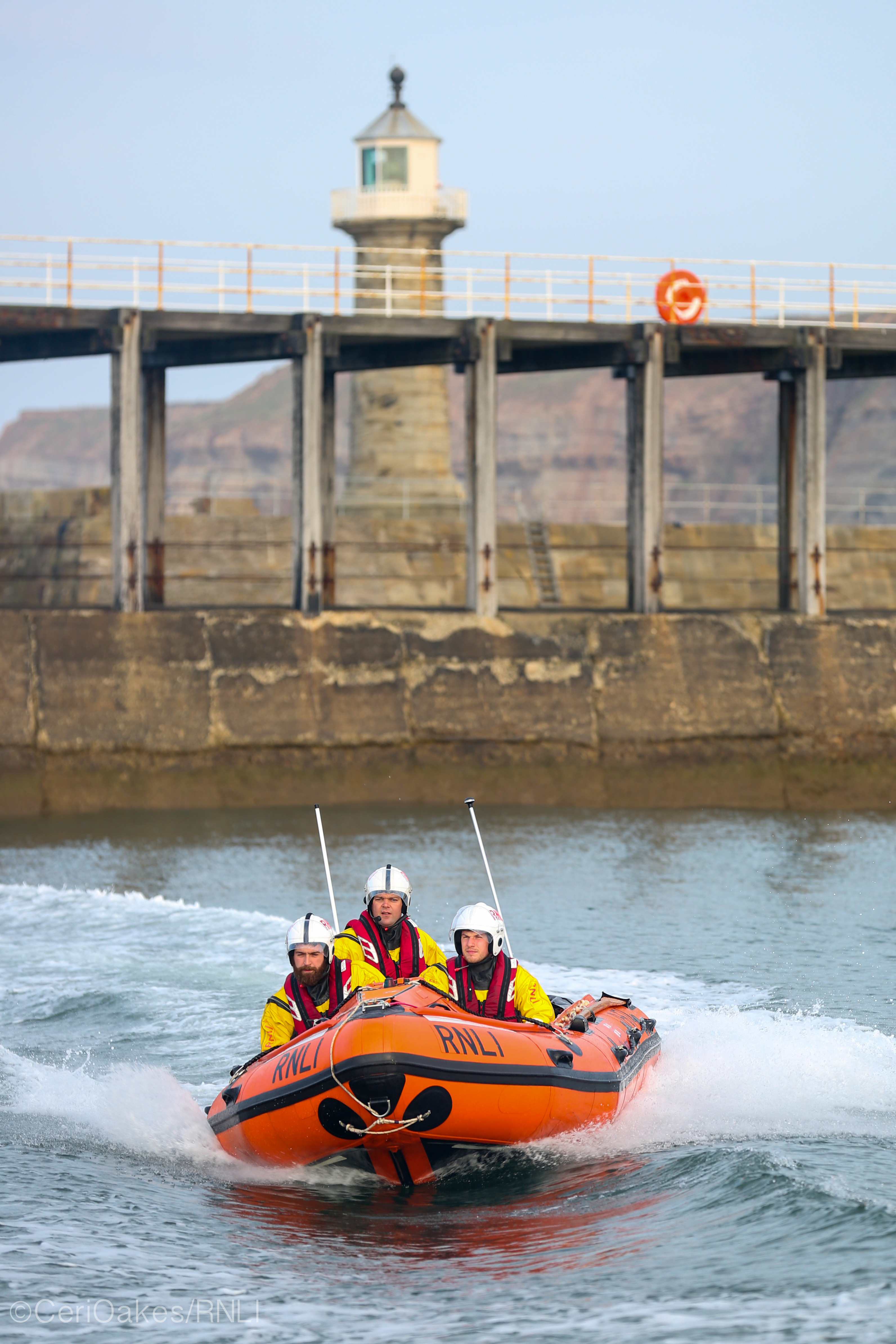 Stock image of Whitby RNLI's inshore lifeboat