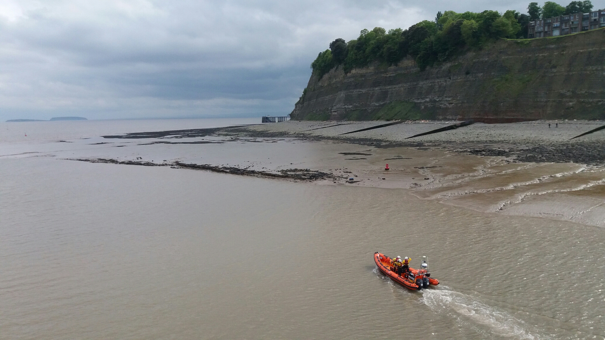 Penarth's Atlantic class lifeboat on search