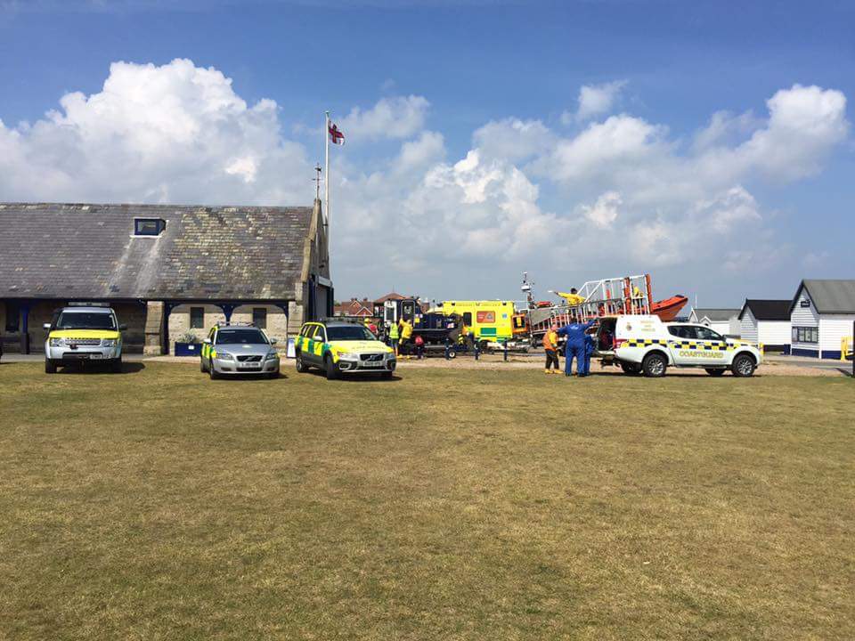 Rescue services were scrambled after reports of seven missing swimmers