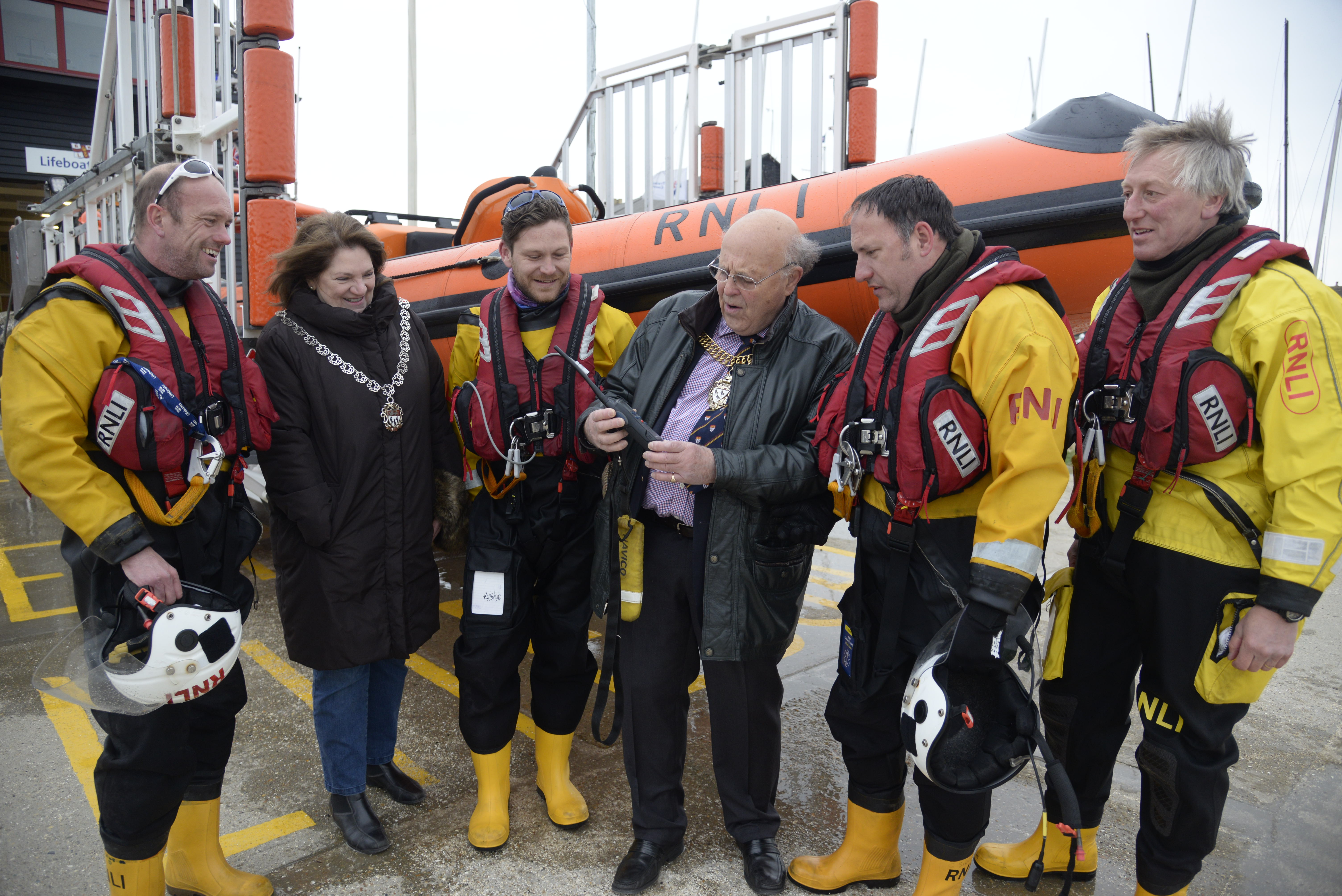 Civic visit to Whittsable Lifeboat Station.