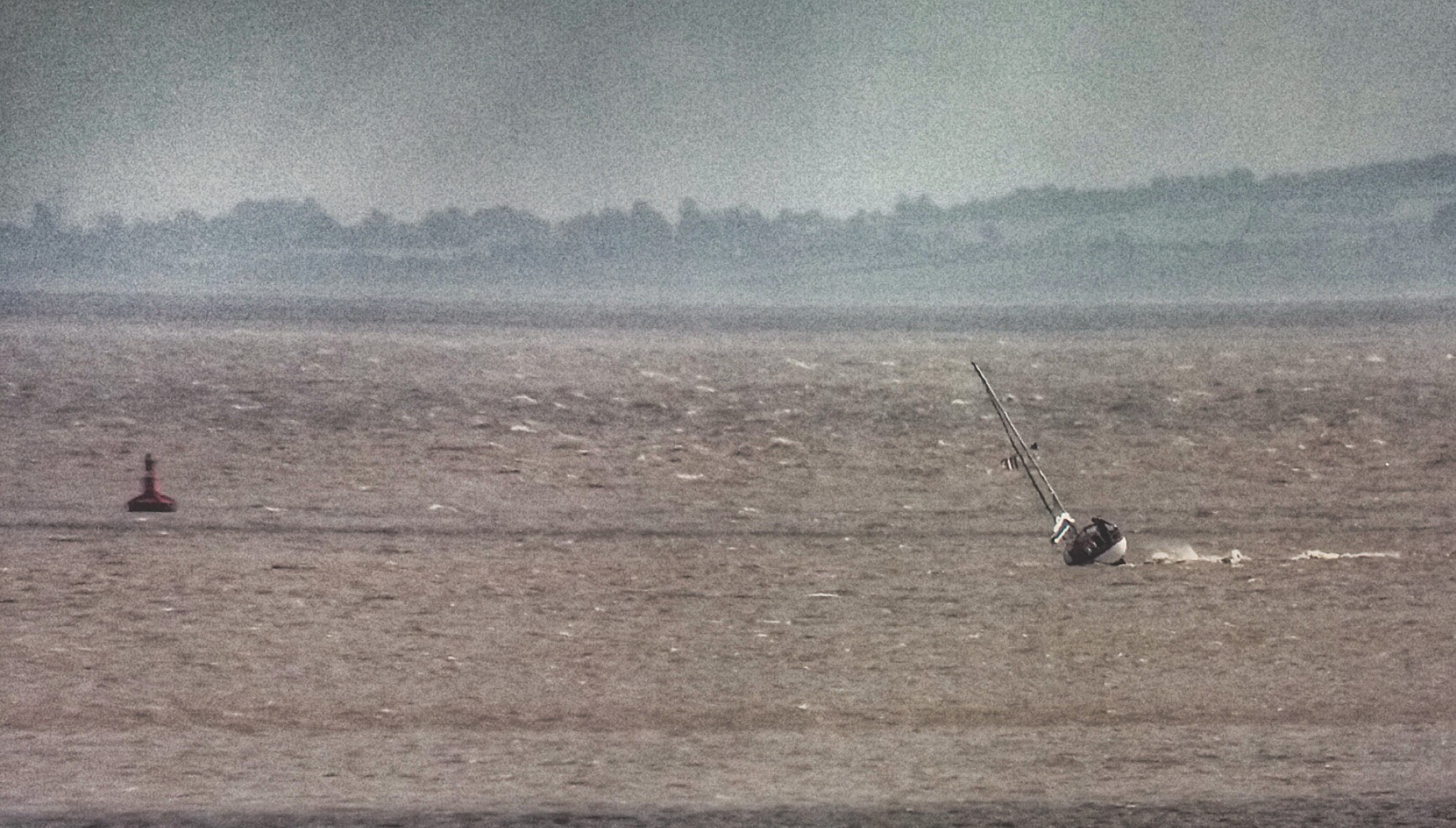 Yacht run aground