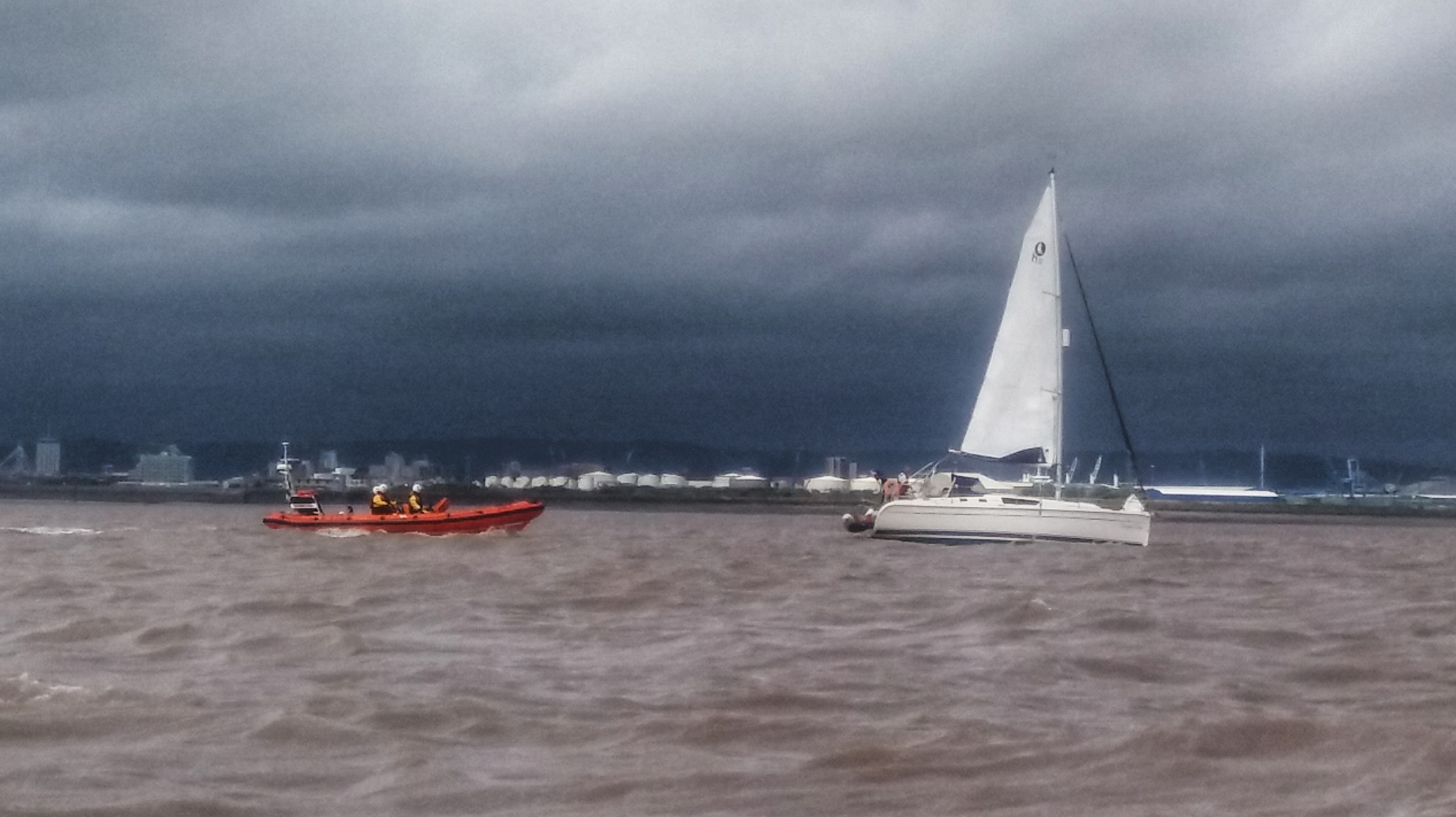 Engine failure yacht