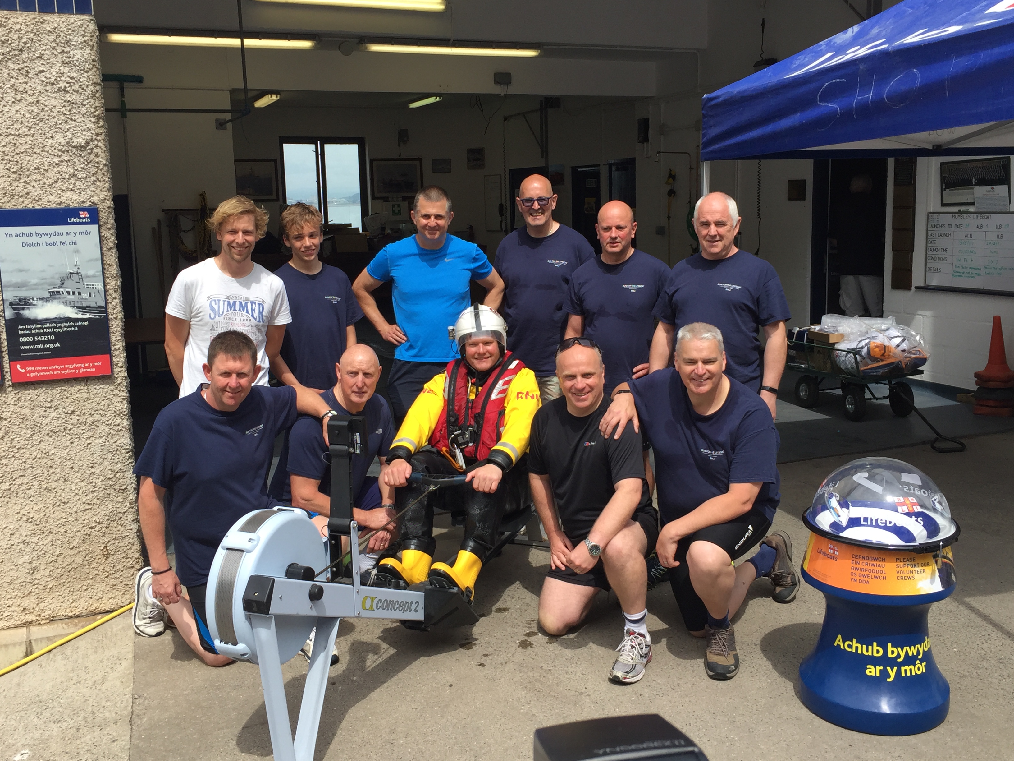 Crew rowed 100km in 2 hours