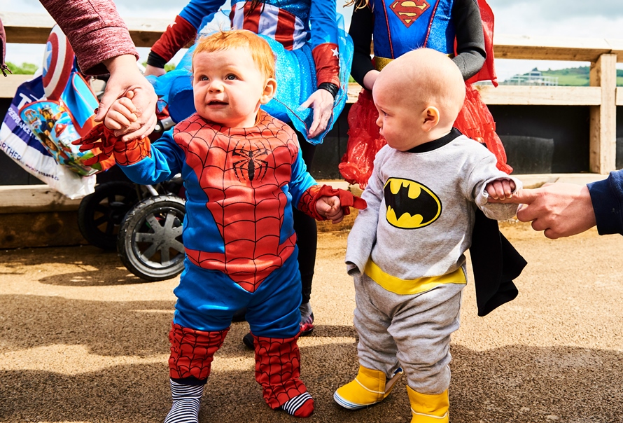 Even the youngest fundraisers got into the spirit of the occasion