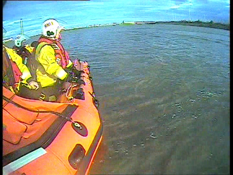 Lifeboat at scene of incident