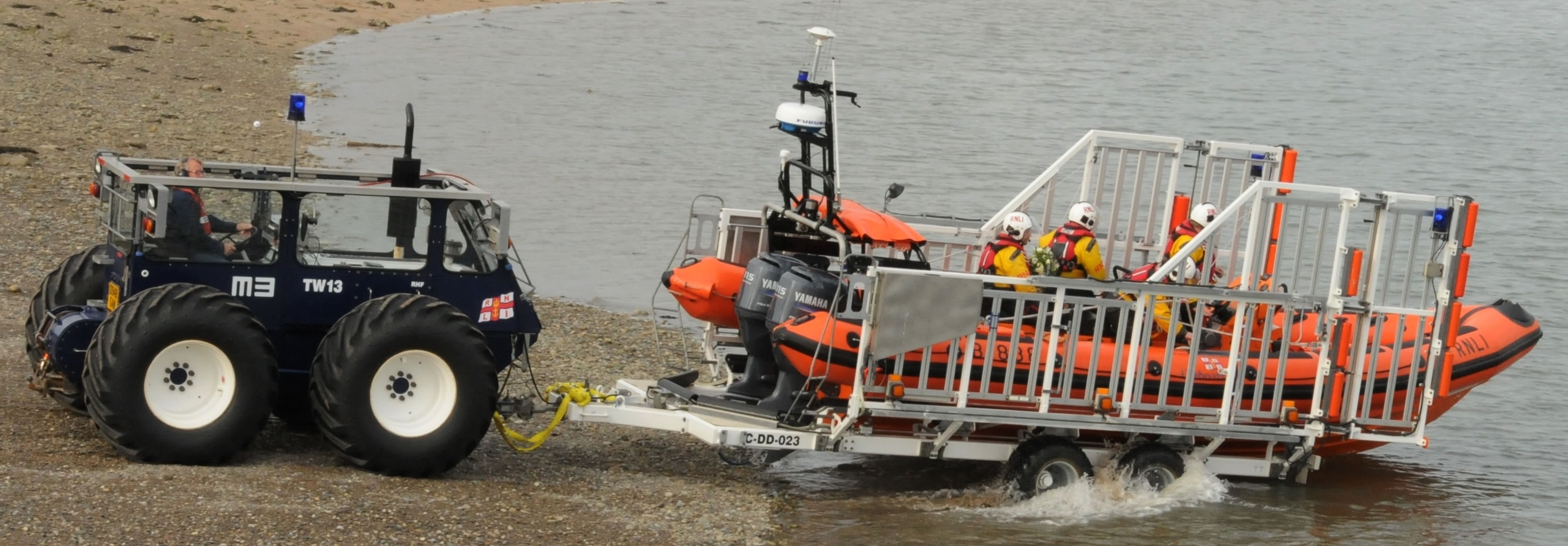 Annette Mary Liddington being launched on service