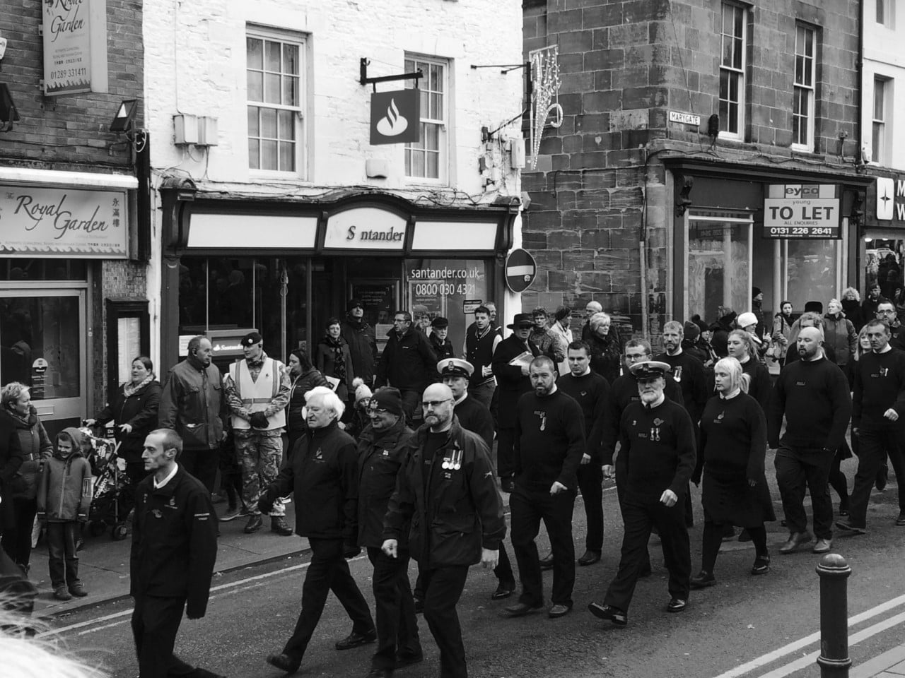 On Parade through the town