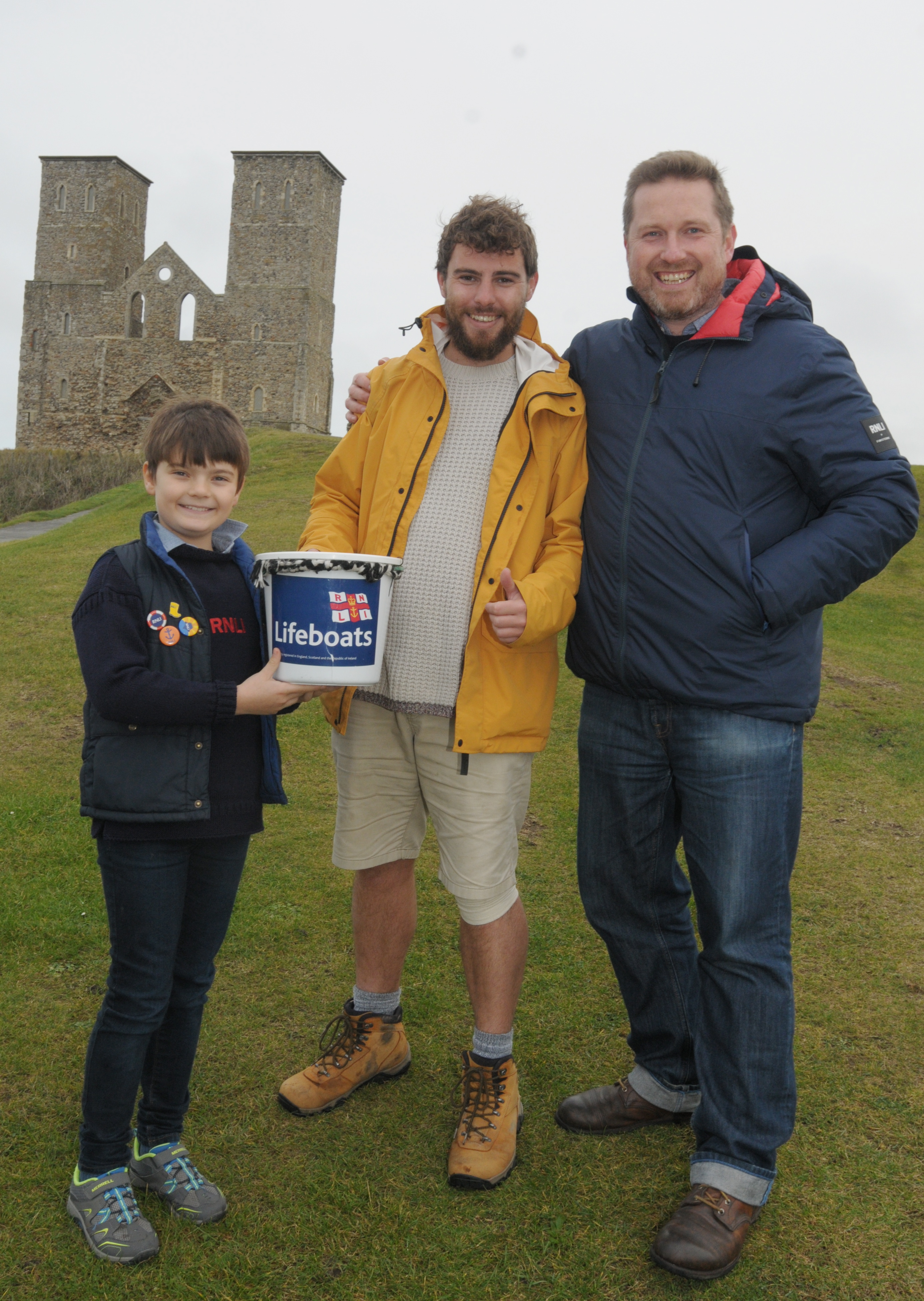 Alex with 10-year-old Harry Mascall and Jack Lowe