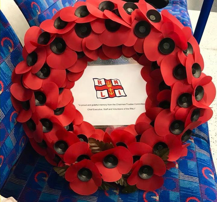 The actual wreath placed at the Cenotaph