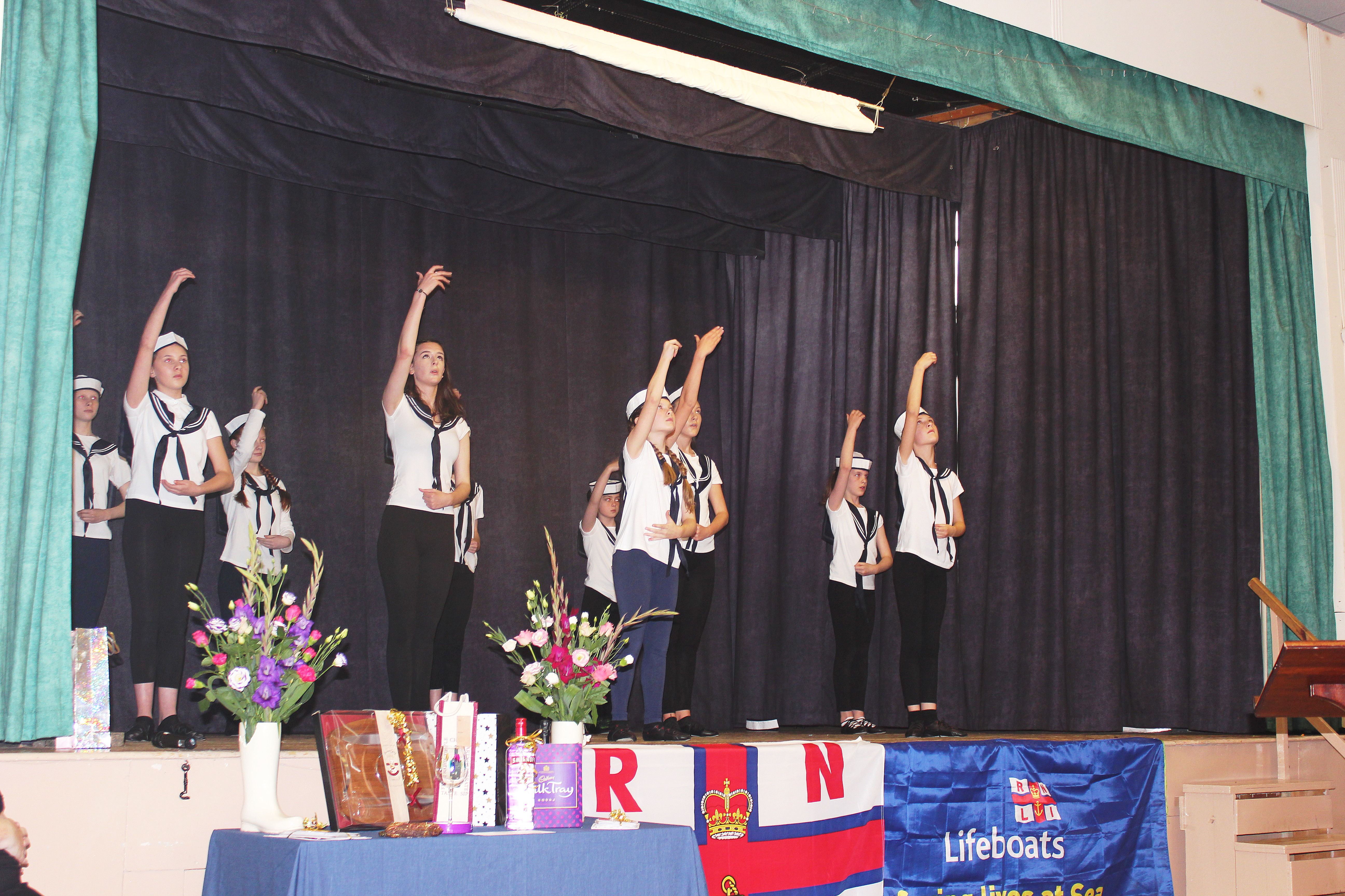 Dancers from Joy Aitken school of dance entertain supporters