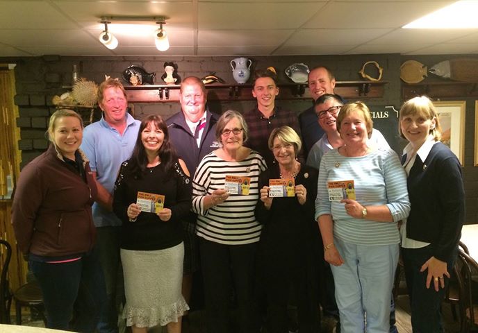 Ladies Guild and crew members along with restaurant owner Chris Ingham