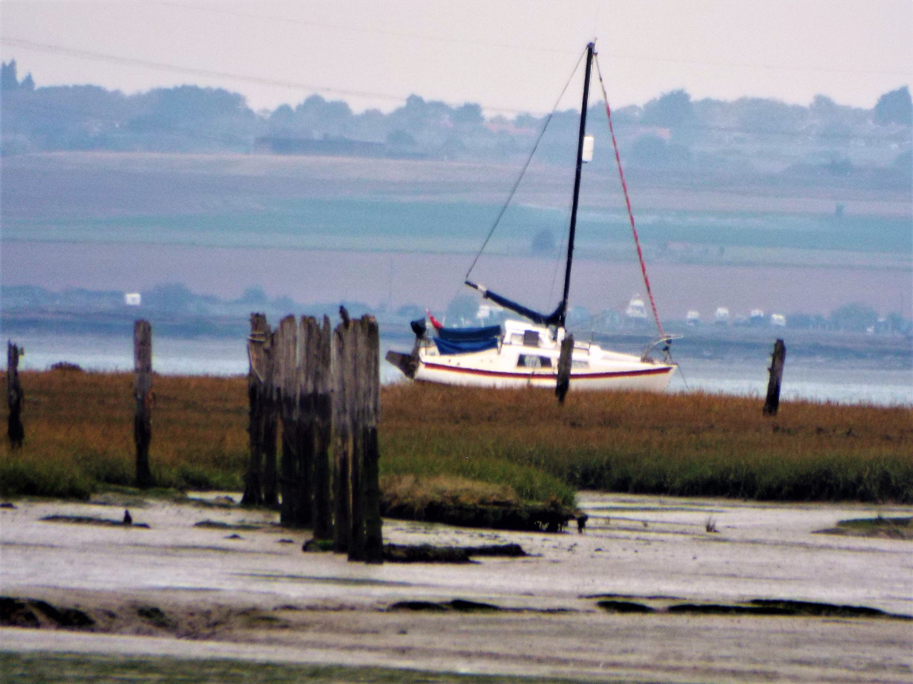 The yacht is sitting high and dry on the island to hopefully be refloated on the next high tide.If it is not possible to get the yacht off on this tide it will be quite a while before the tides are high enough to make further attempts