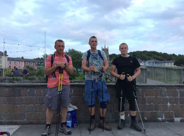 Walkers Chris Evans, Mike Williams and Ian Boland